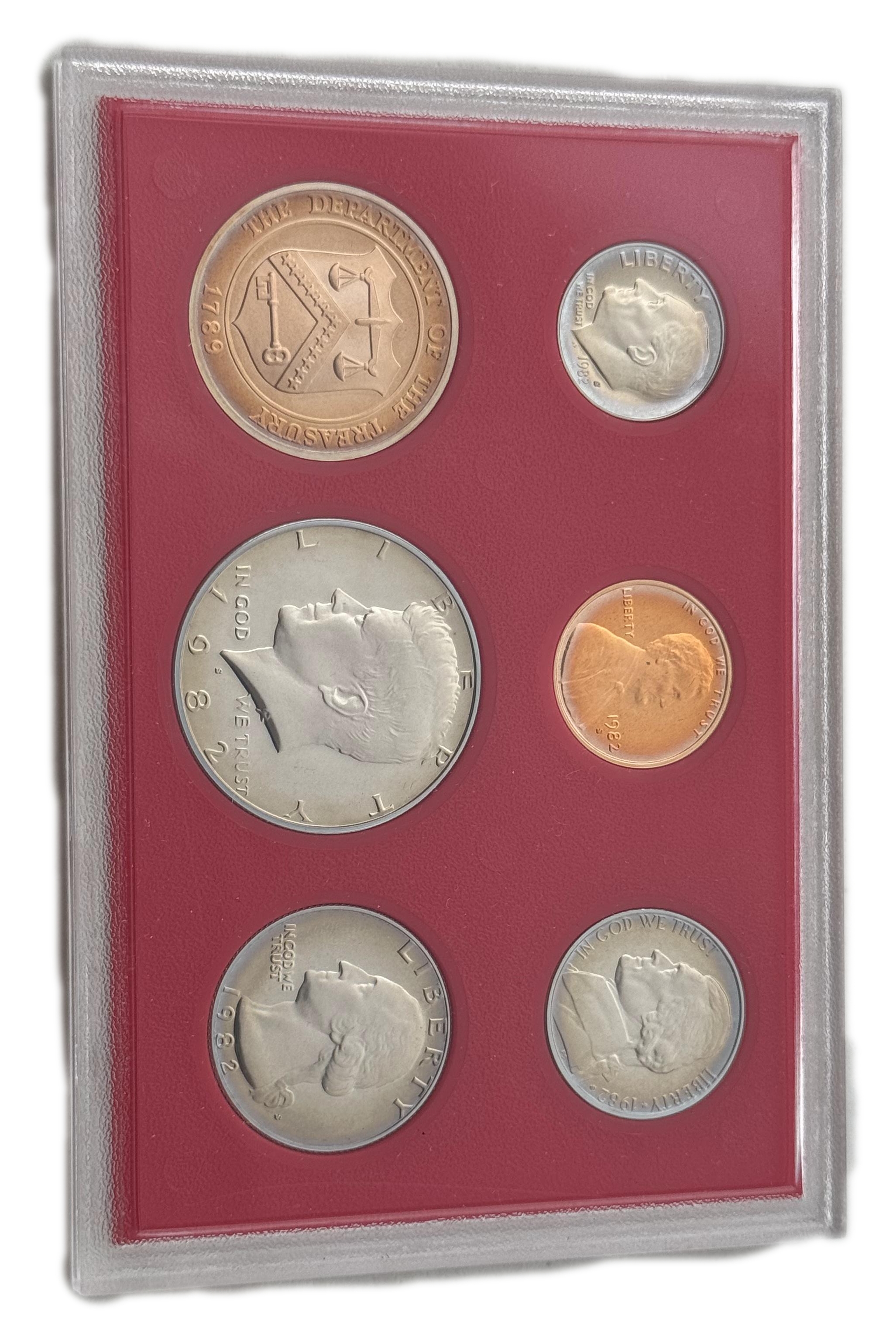 USA - a large collection of 7 United States coin sets - different years, the coindition of the coins in the sets is UNC - 1 1