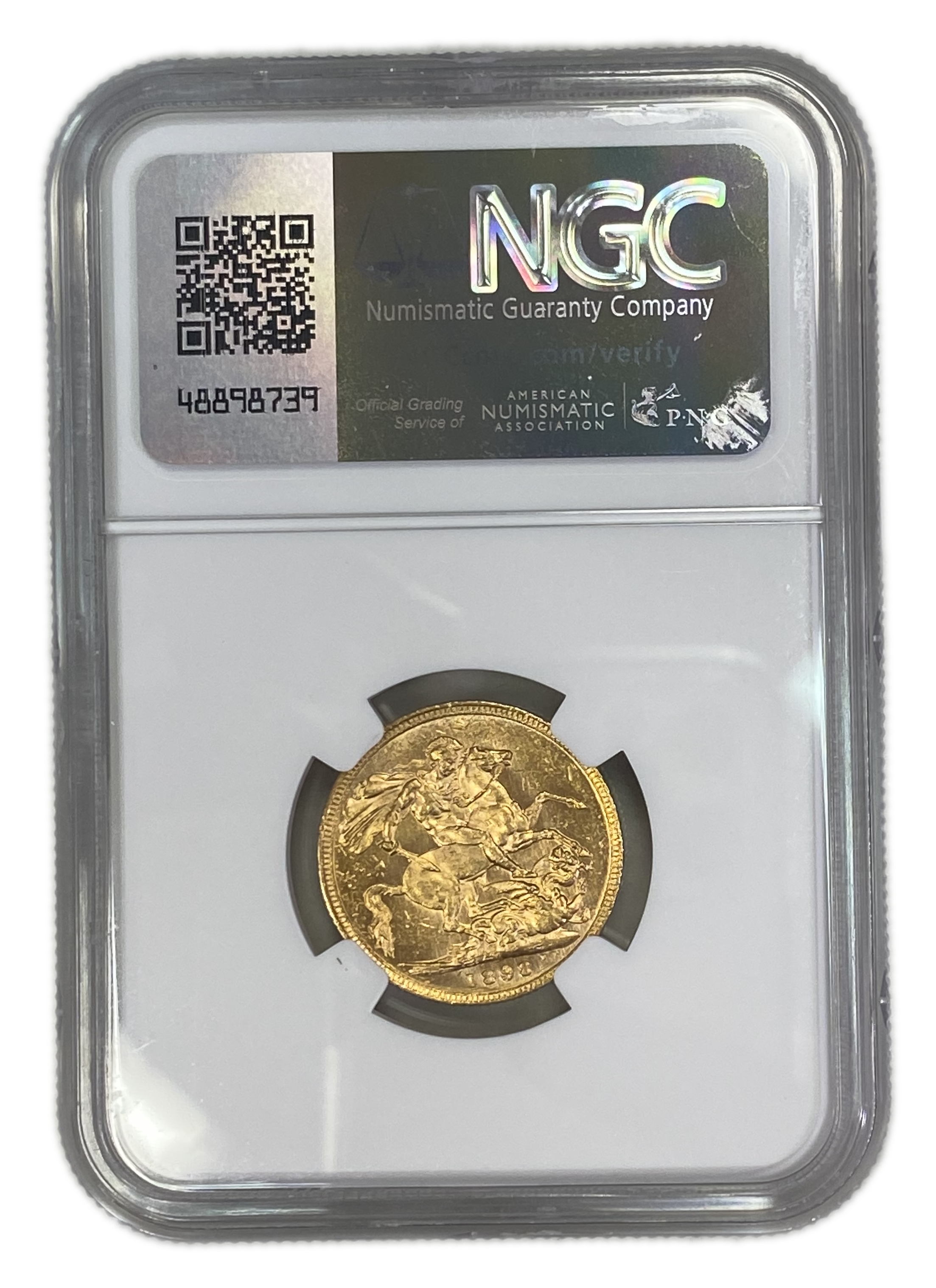 England (Great Britain) – Australia Melbourne – 1 Sovereign 1898 M – Victoria – NGC MS 61 - Gold 917, 7.988g - 1 1