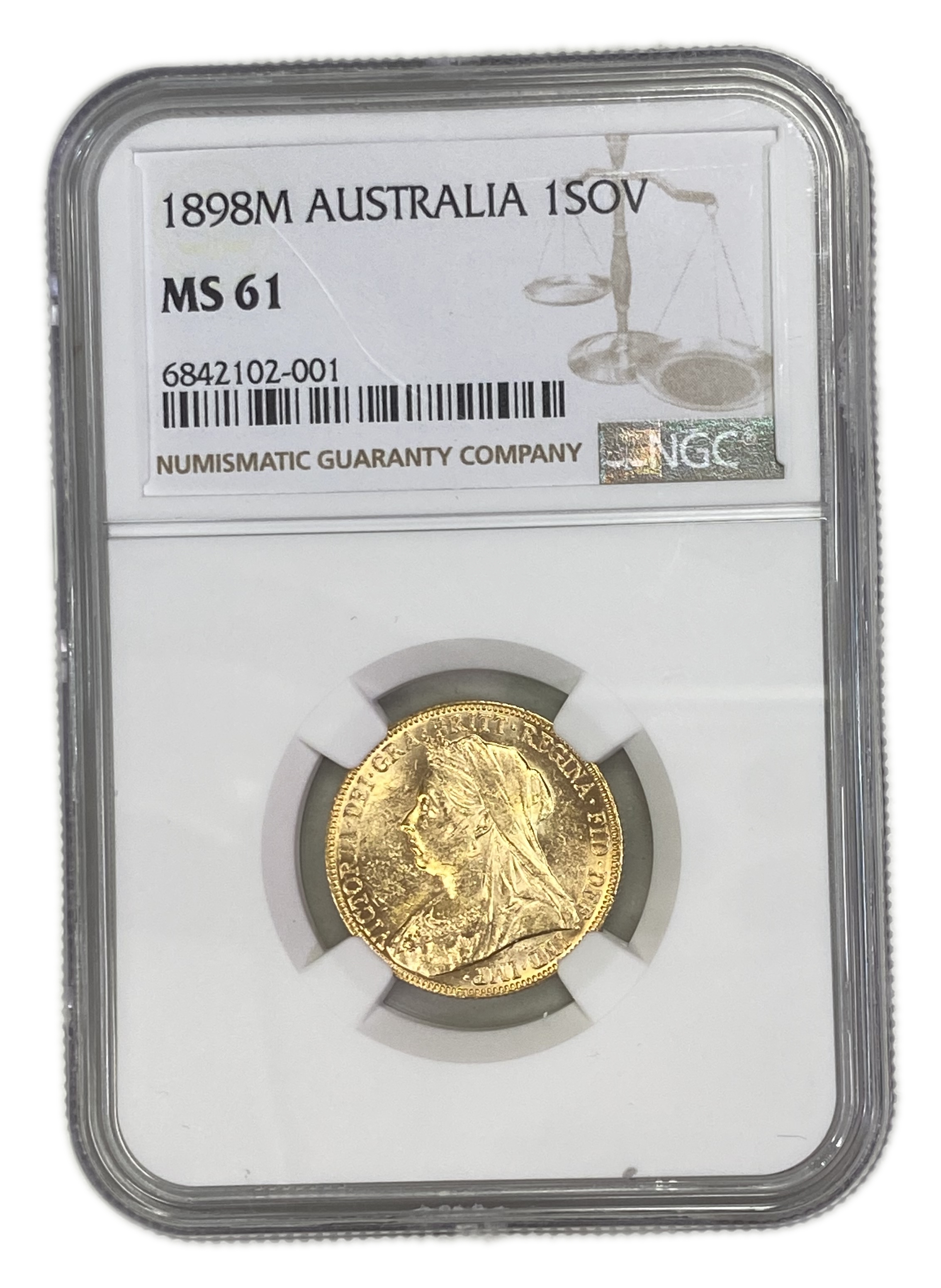 England (Great Britain) – Australia Melbourne – 1 Sovereign 1898 M – Victoria – NGC MS 61 - Gold 917, 7.988g - 1 0