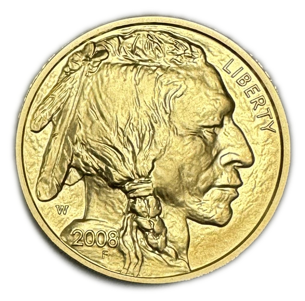 USA - 25 Dollars 2008 W - "American Buffalo" Gold Bullion Coinage - Gold 999, 15.554g, 27mm
Only 10% fees ... - 1 1