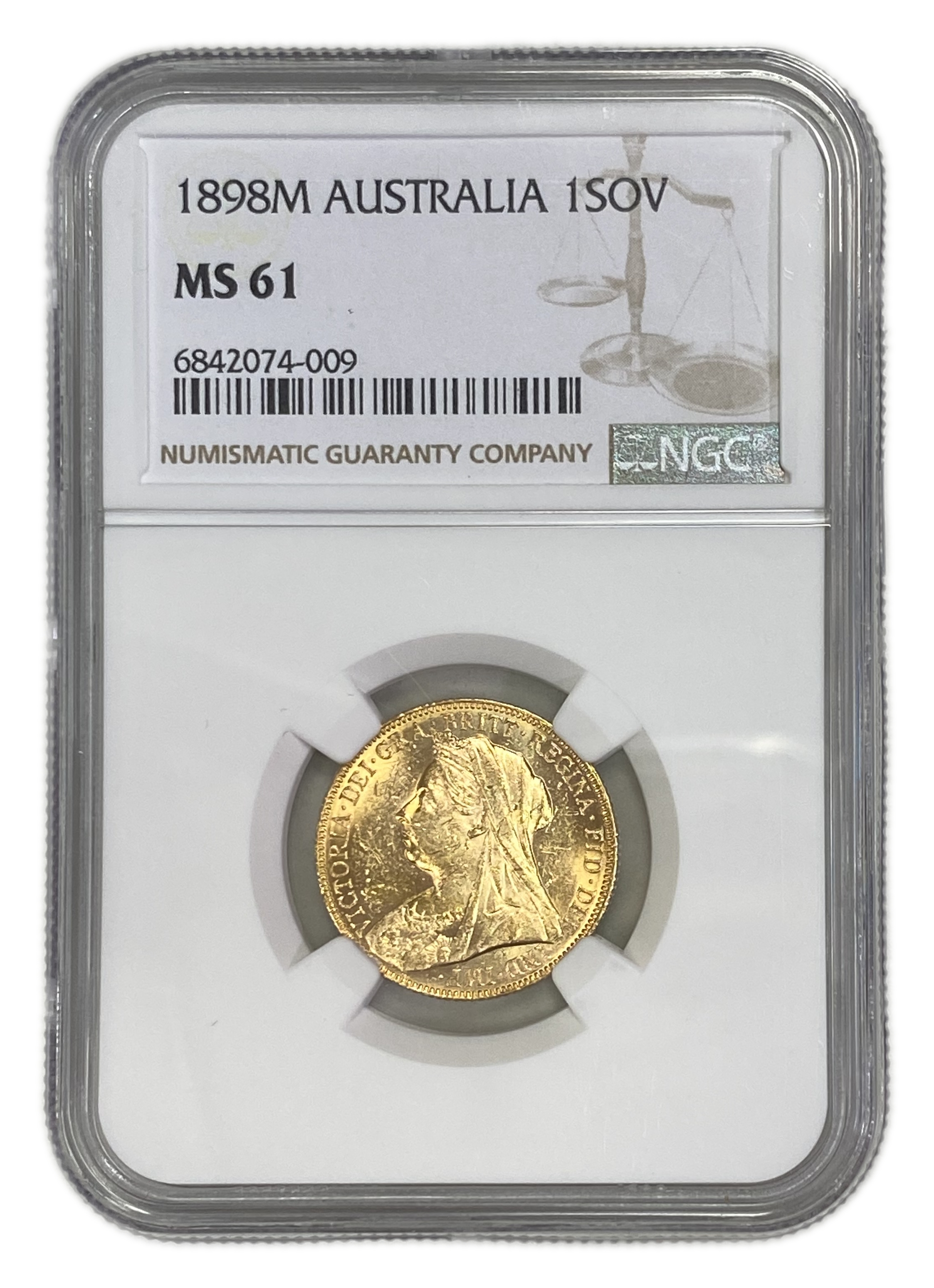 England (Great Britain) – Australia Melbourne – 1 Sovereign 1898 M – Victoria – NGC MS 61 - Gold 917, 7.988g - 1 0