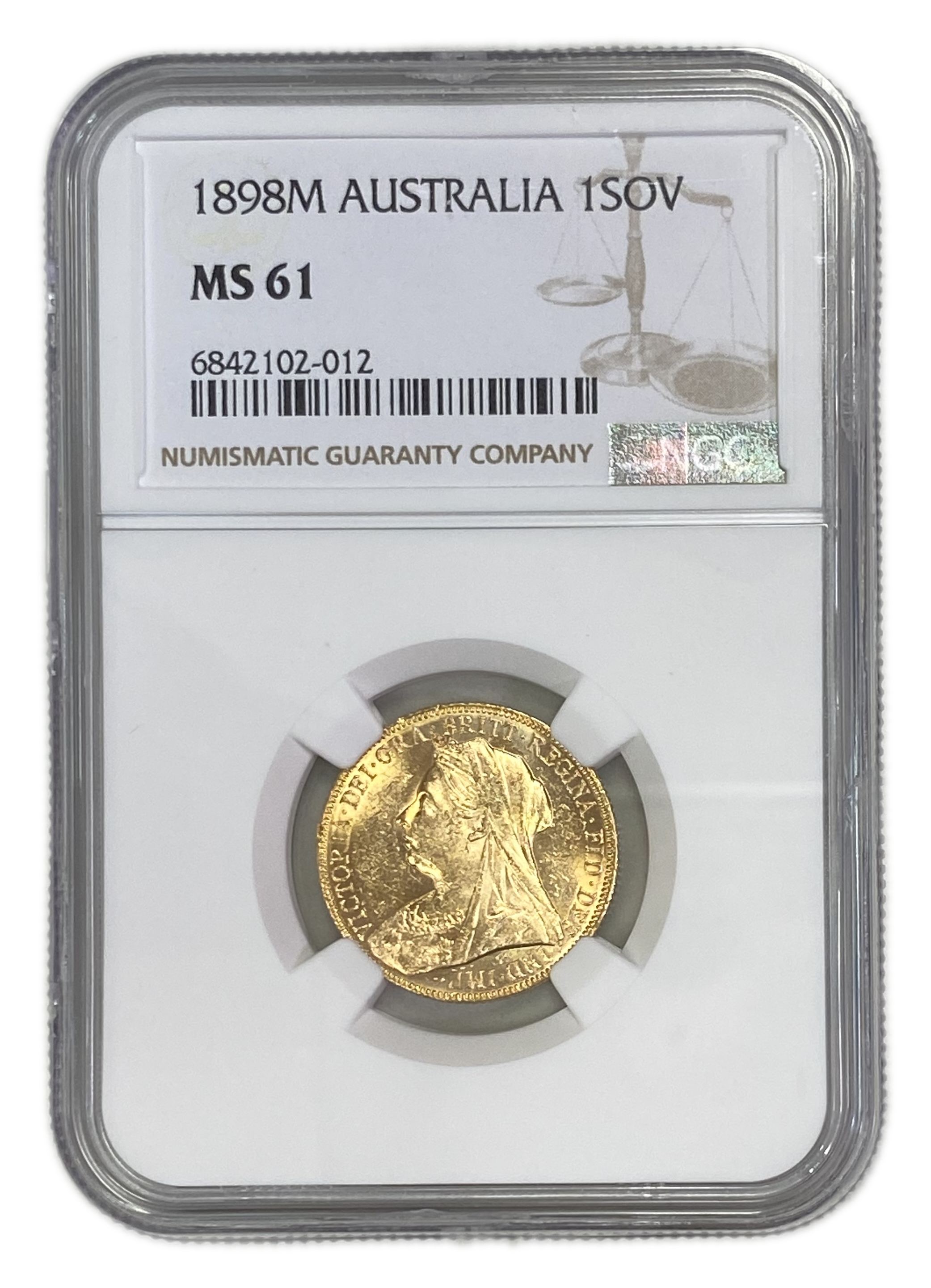 England (Great Britain) – Australia Melbourne – 1 Sovereign 1898 M – Victoria – NGC MS 61 - Gold 917, 7.988g - 1 0