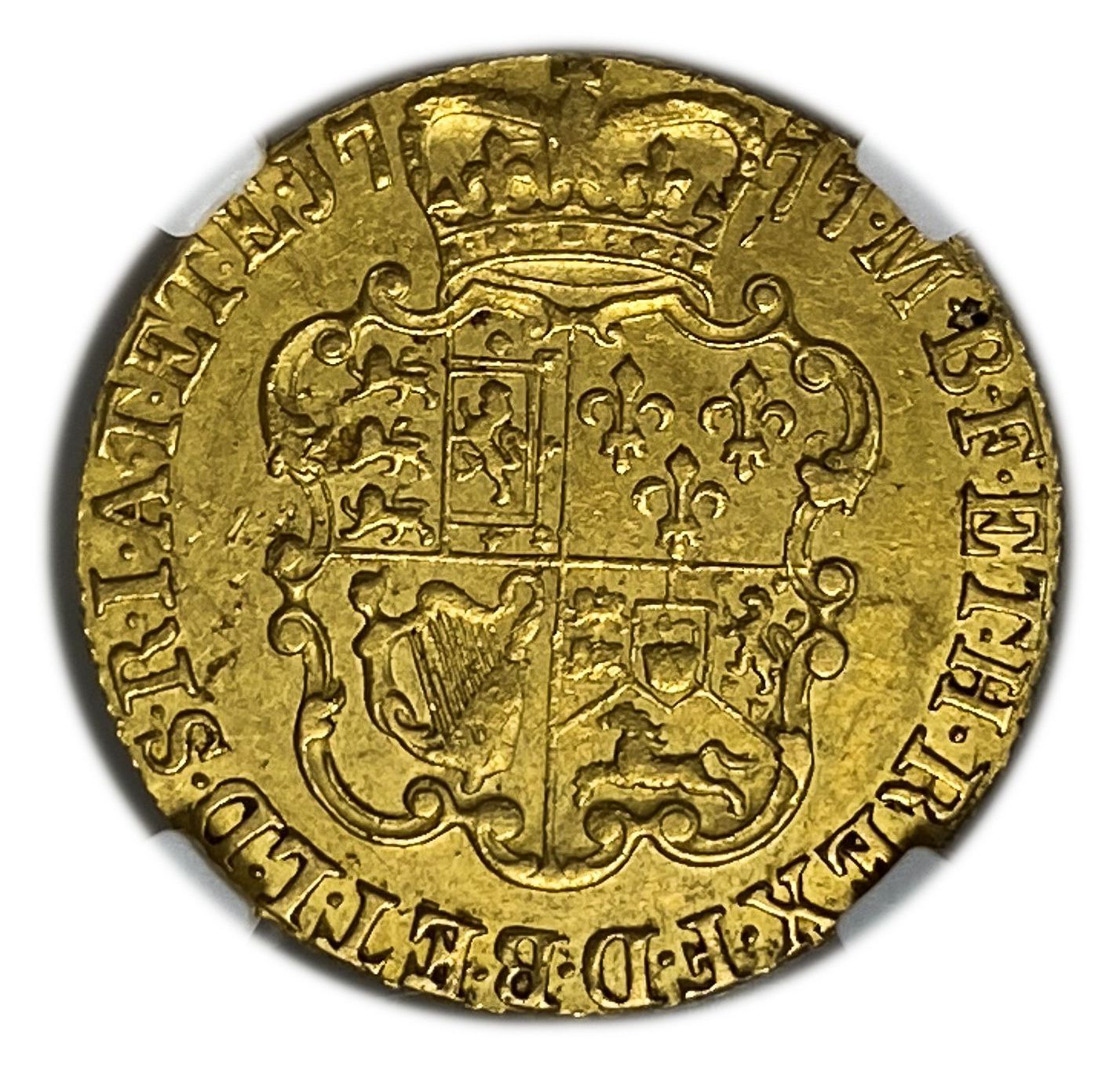 England (Great Britain) - 1 Guinea 1777 - NGC AU DETAILS - George III 4th portrait - Gold 917, 8.4g - 1 1