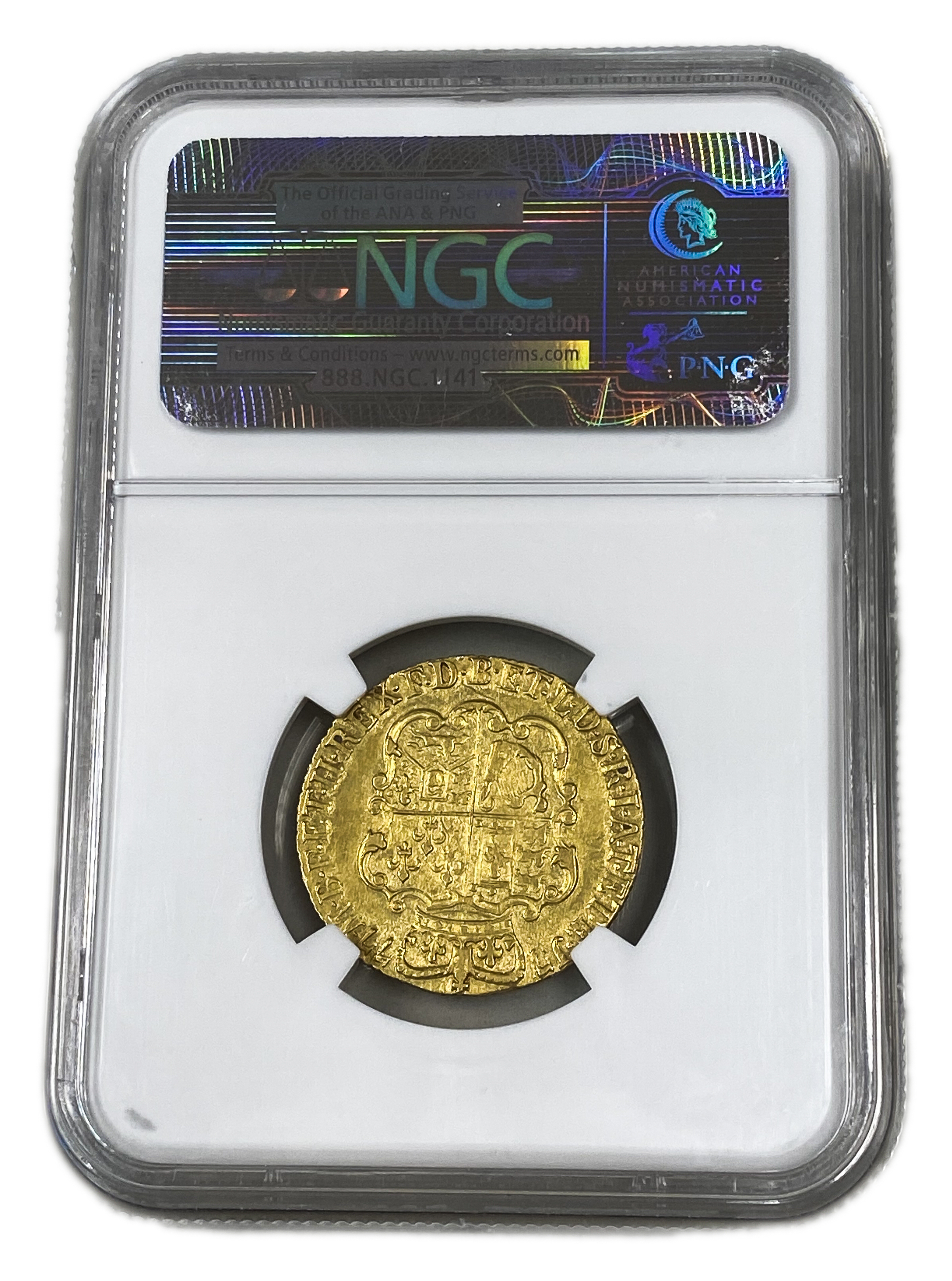 England (Great Britain) - 1 Guinea 1777 - NGC AU DETAILS - George III 4th portrait - Gold 917, 8.4g - 1 3