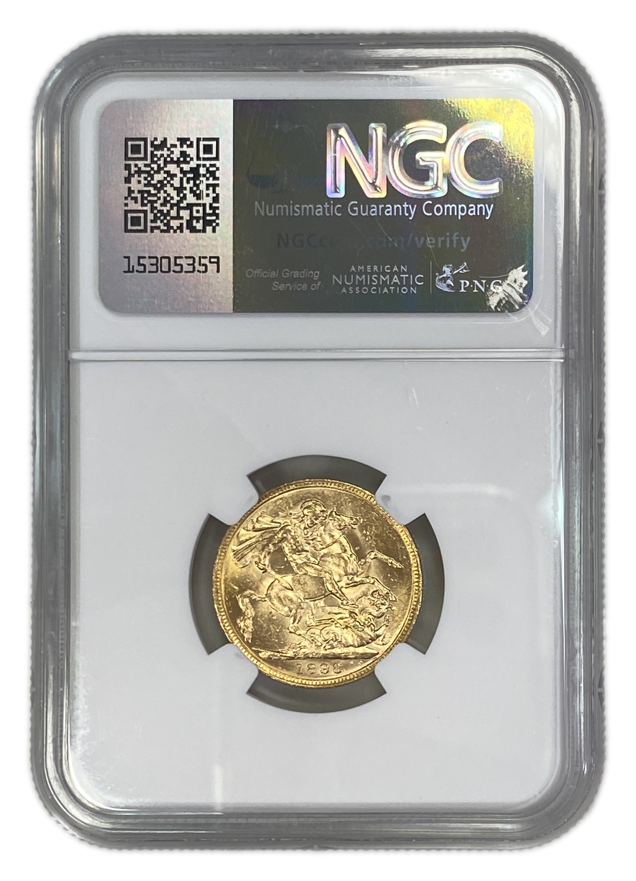 England (Great Britain) – Australia Melbourne – 1 Sovereign 1898 M – Victoria – NGC MS 61 - Gold 917, 7.988g - 1 1