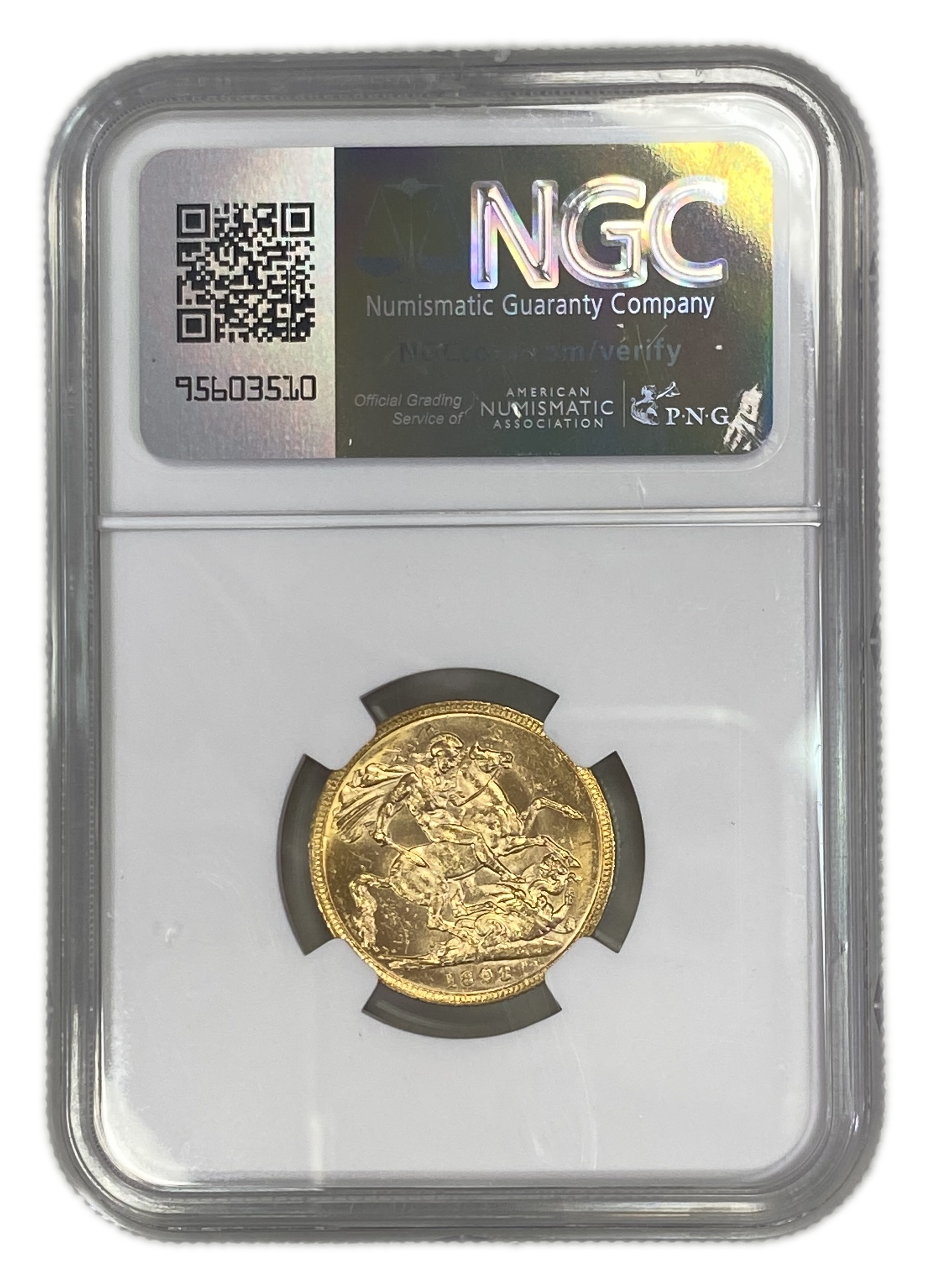 England (Great Britain) – Australia Melbourne – 1 Sovereign 1898 M – Victoria – NGC MS 61 - Gold 917, 7.988g - 1 1