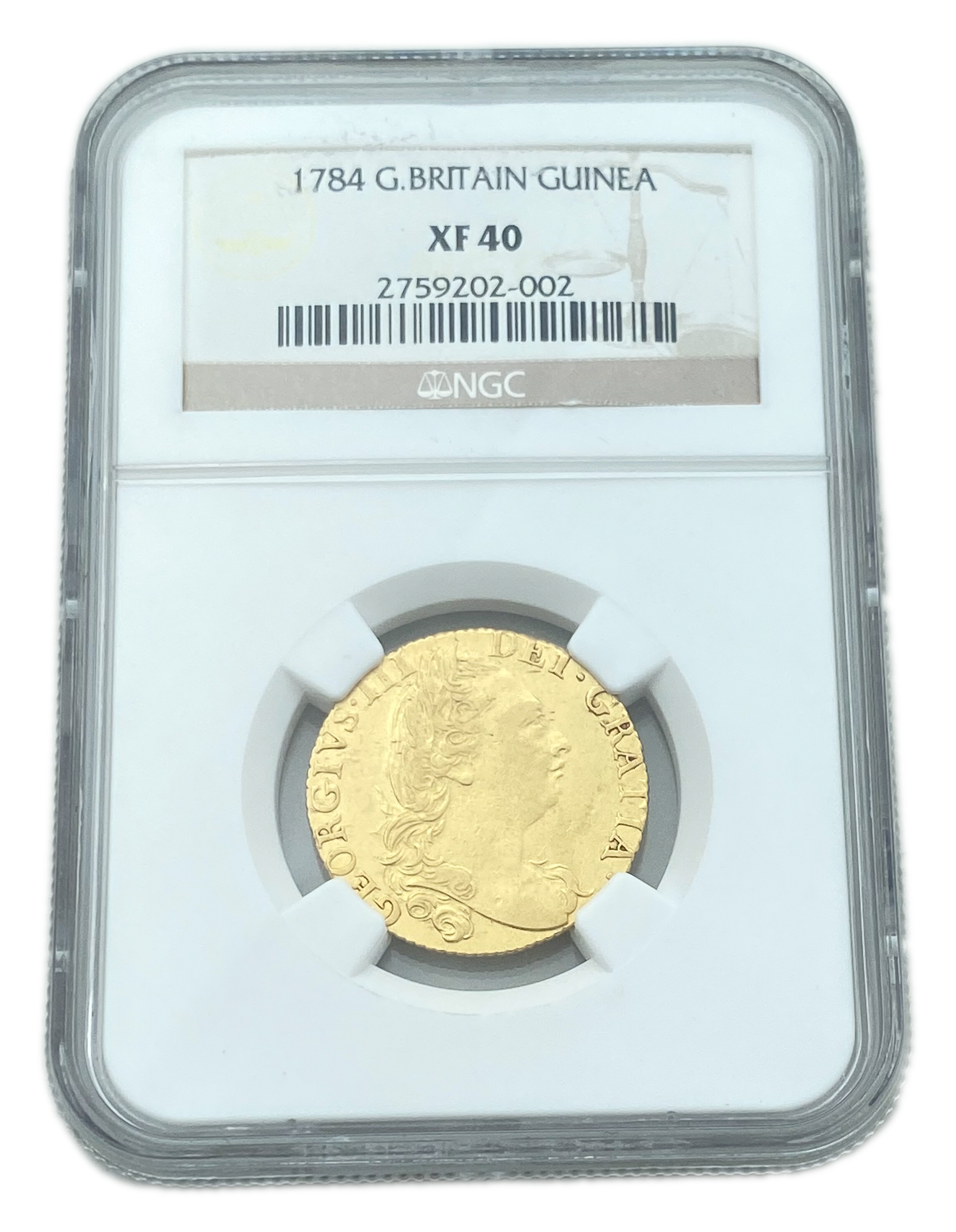 England (Great Britain) - 1 Guinea 1784 - NGC XF 40 - George III 4th portrait - Gold 917, 8.4g - 1 2