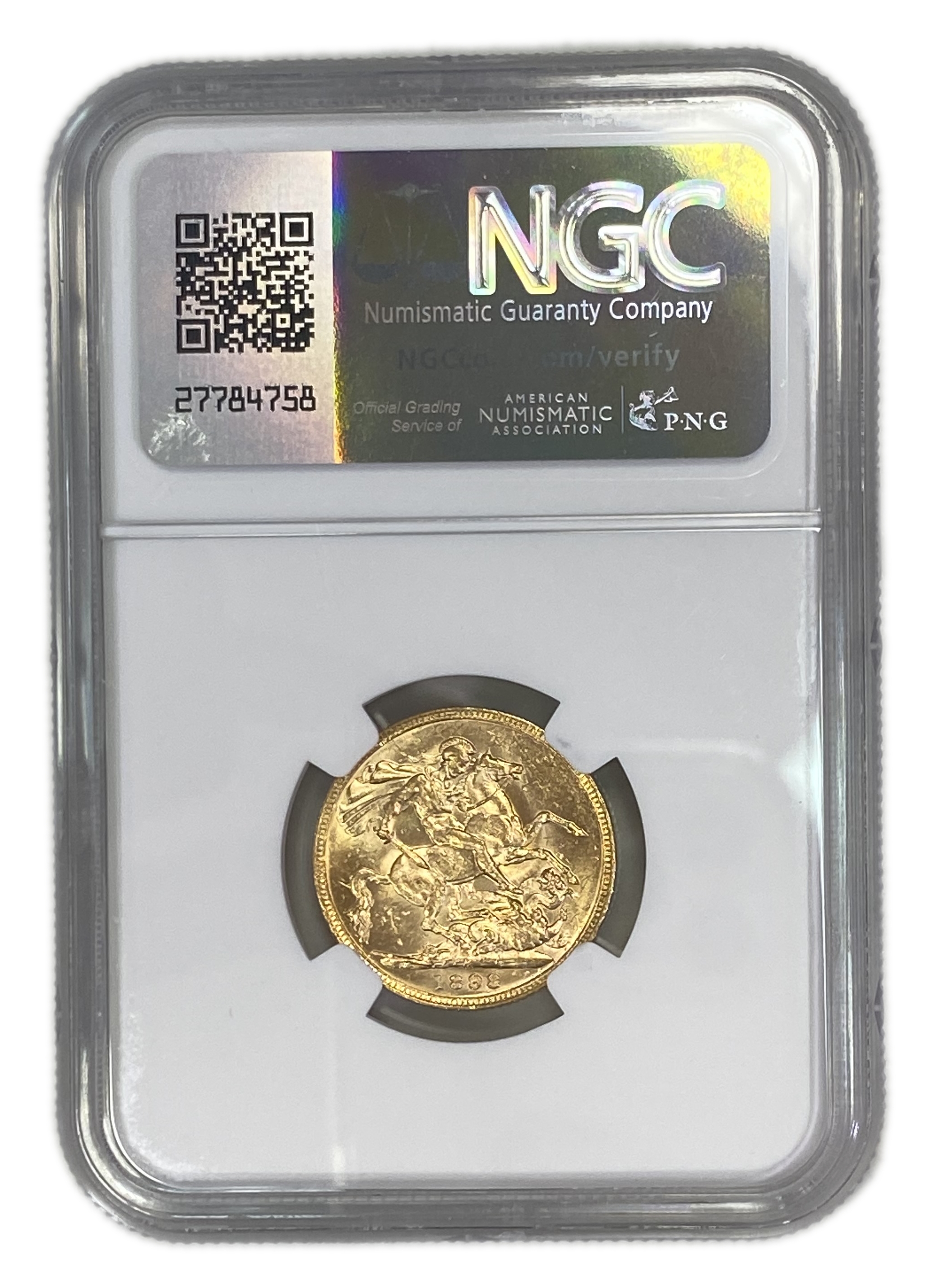 England (Great Britain) – Australia Melbourne – 1 Sovereign 1898 M – Victoria – NGC MS 61 - Gold 917, 7.988g - 1 1