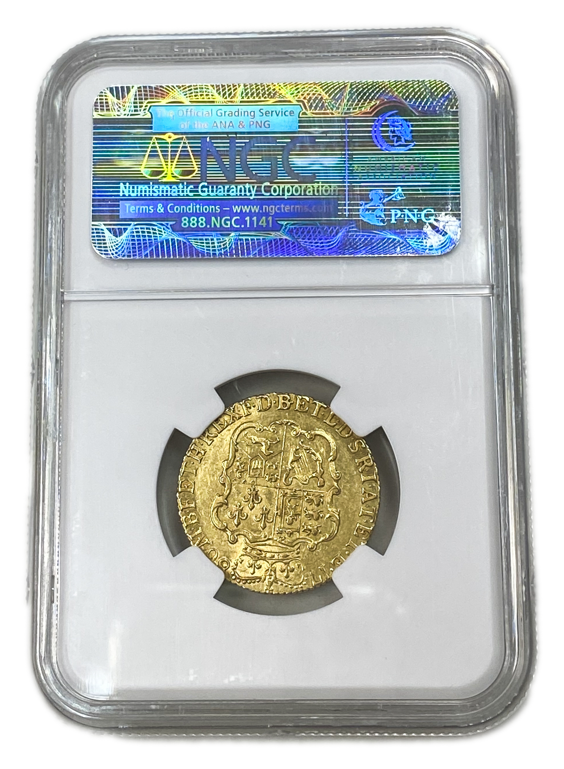 England (Great Britain) - 1 Guinea 1786 - NGC AU 55 - George III 4th portrait - Gold 917, 8.4g - 1 3