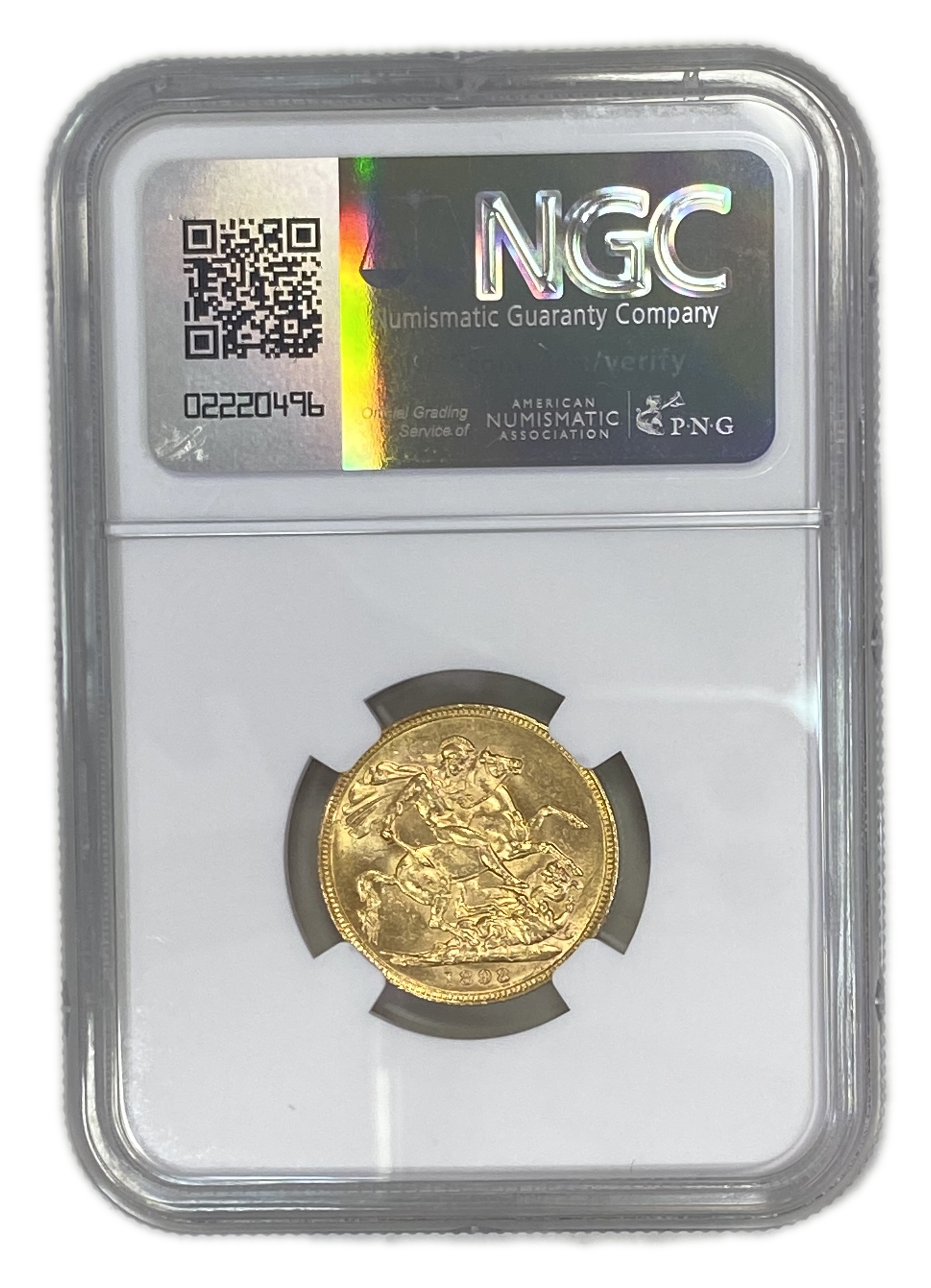 England (Great Britain) – Australia Melbourne – 1 Sovereign 1898 M – Victoria – NGC MS 61 - Gold 917, 7.988g - 1 1