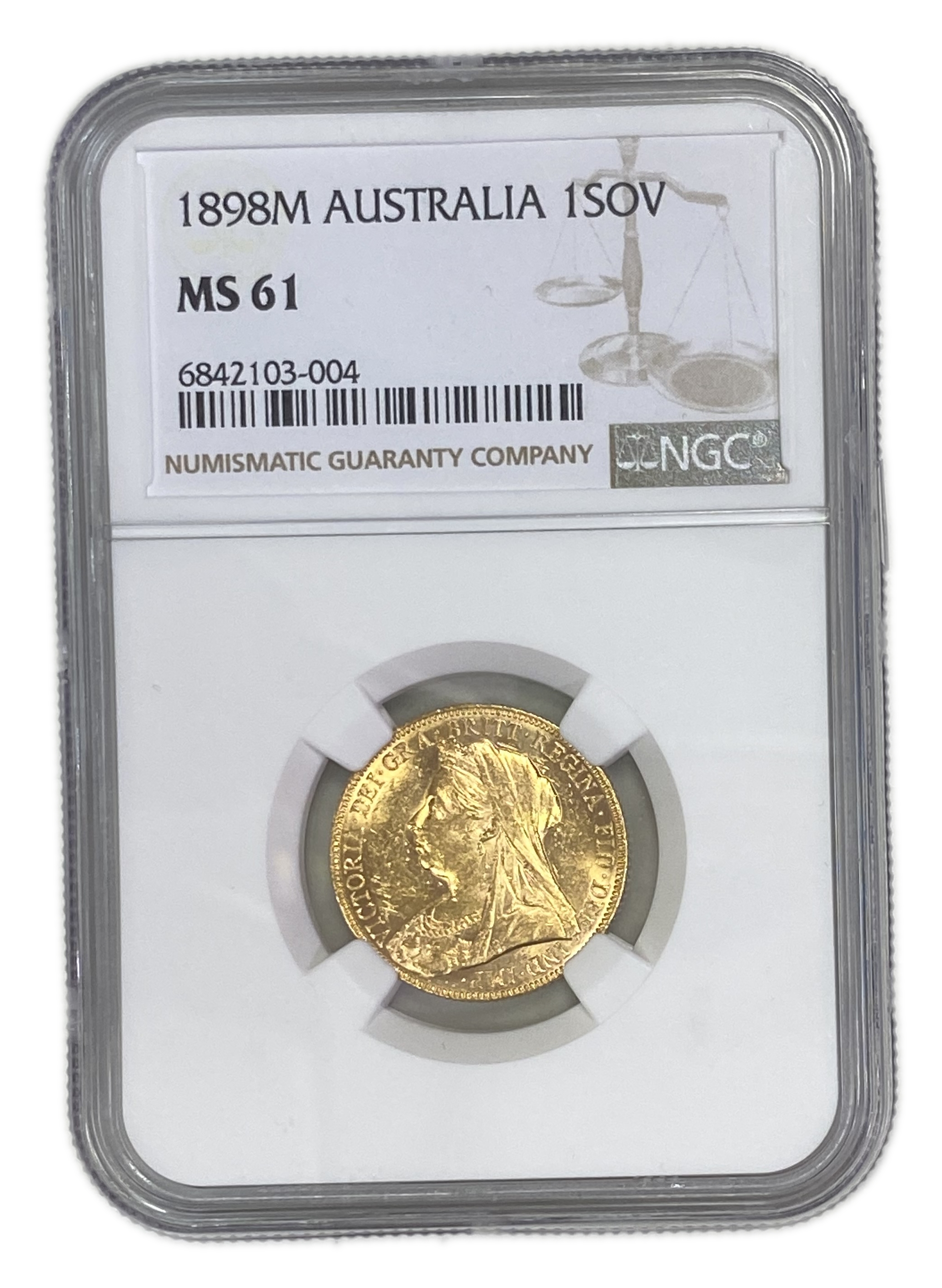 England (Great Britain) – Australia Melbourne – 1 Sovereign 1898 M – Victoria – NGC MS 61 - Gold 917, 7.988g - 1 0