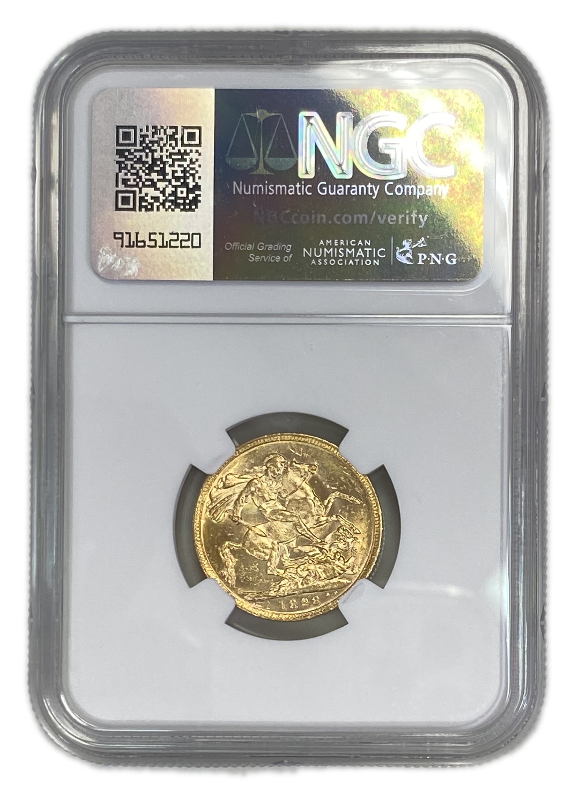 England (Great Britain) – Australia Melbourne – 1 Sovereign 1898 M – Victoria – NGC MS 61 - Gold 917, 7.988g - 1 1