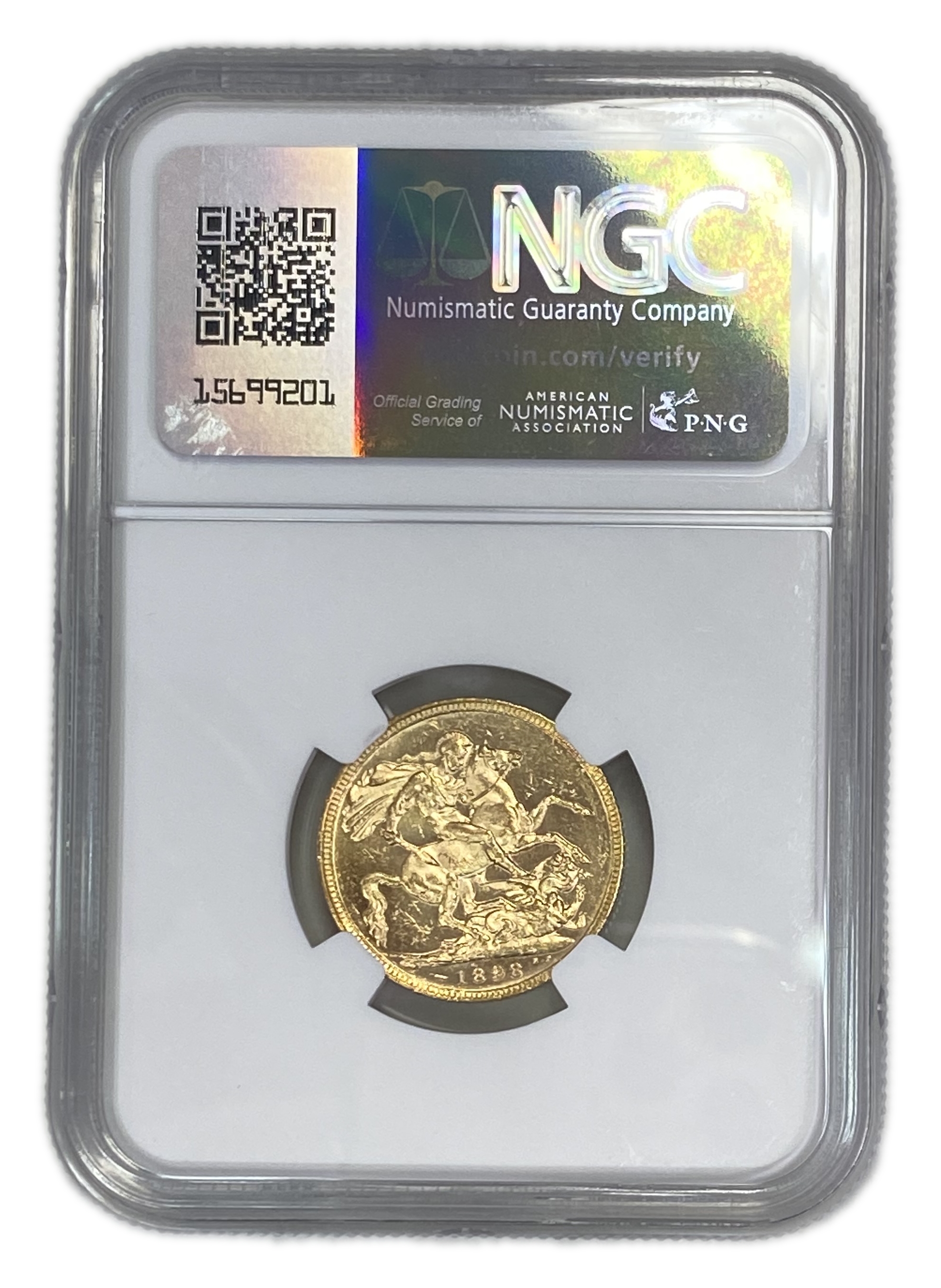 England (Great Britain) – Australia Melbourne – 1 Sovereign 1898 M – Victoria – NGC MS 61 - Gold 917, 7.988g - 1 1