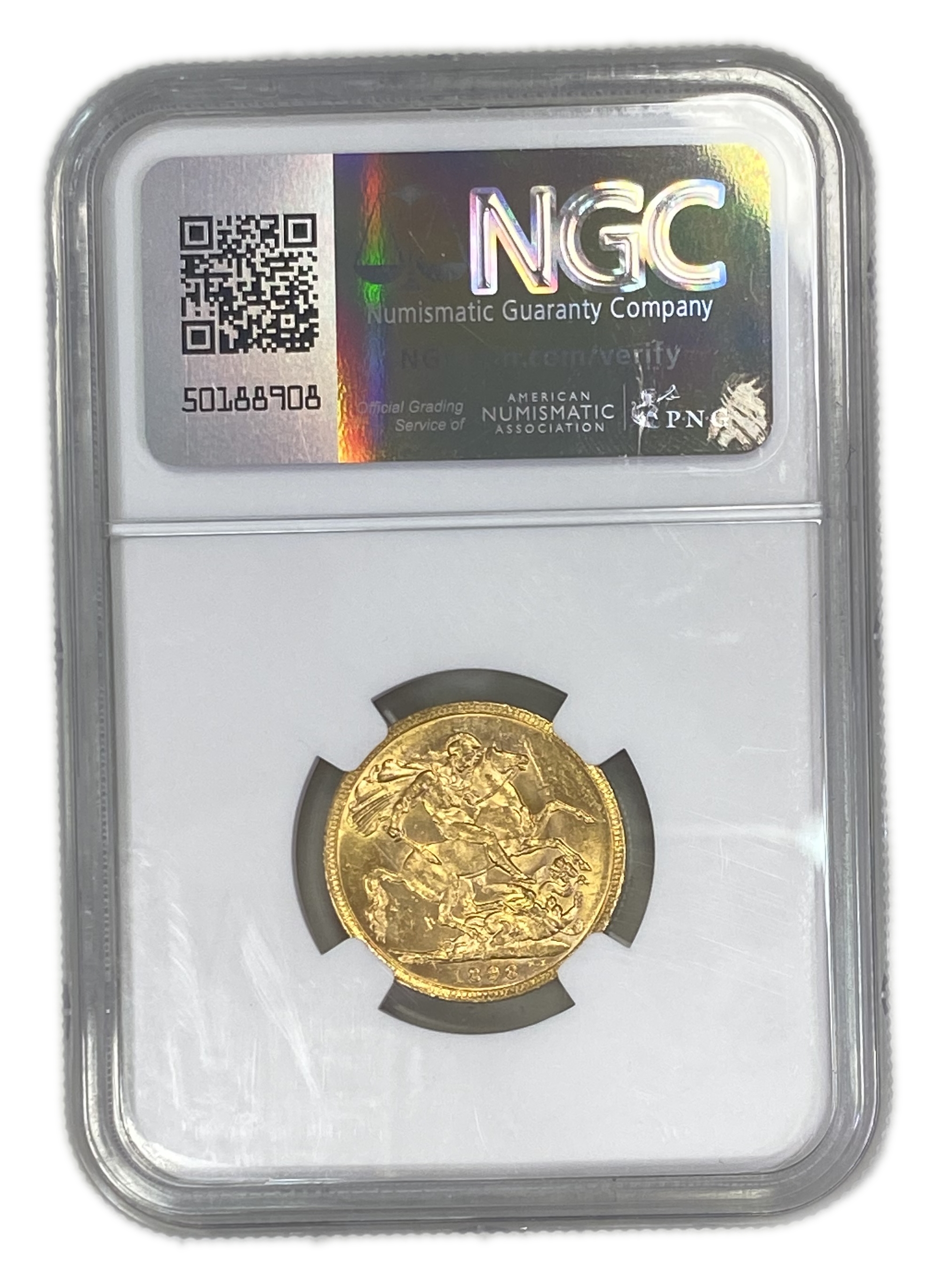 England (Great Britain) – Australia Melbourne – 1 Sovereign 1898 M – Victoria – NGC MS 61 - Gold 917, 7.988g - 1 1