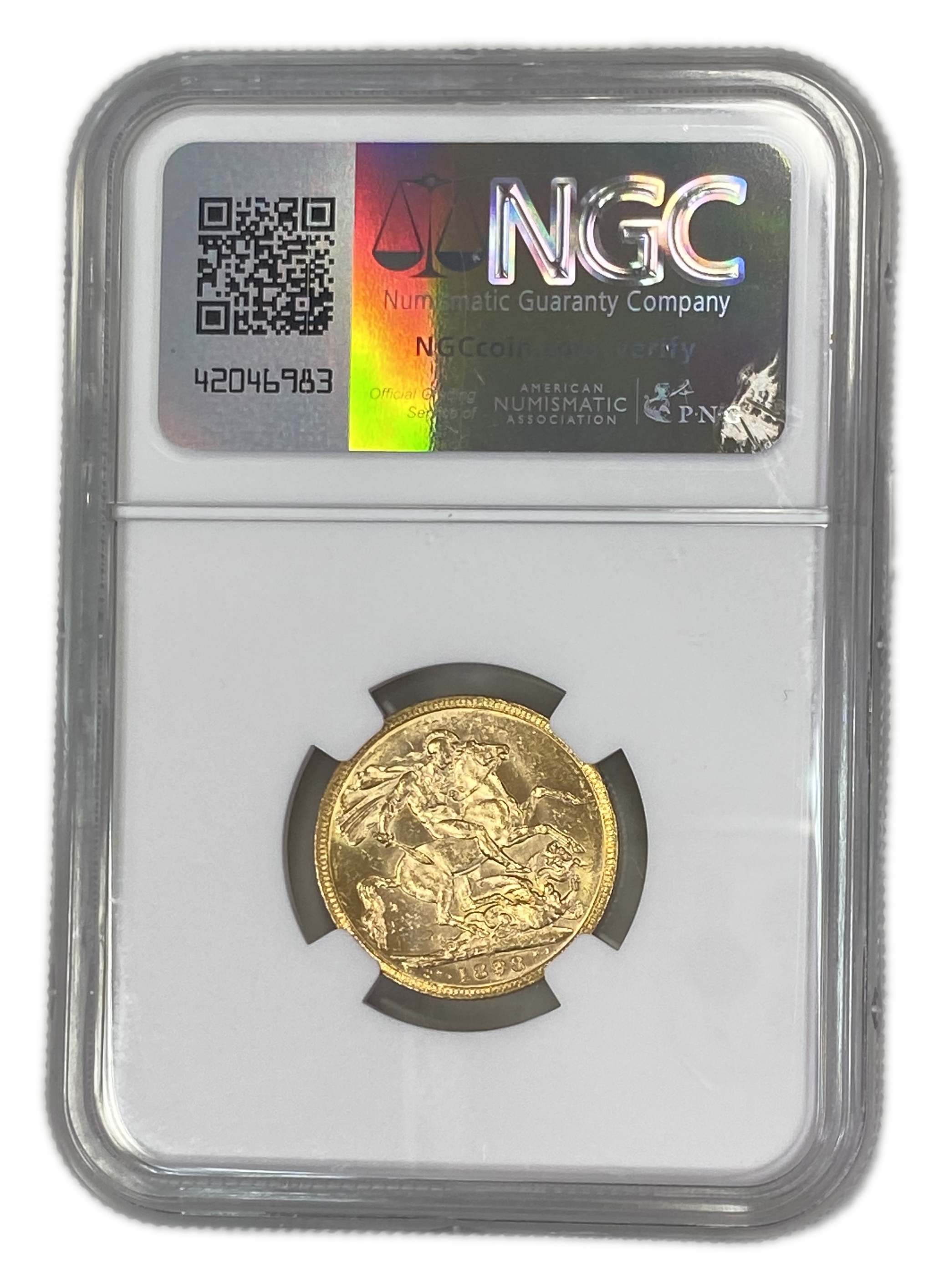 England (Great Britain) – Australia Melbourne – 1 Sovereign 1898 M – Victoria – NGC MS 61 - Gold 917, 7.988g - 1 1