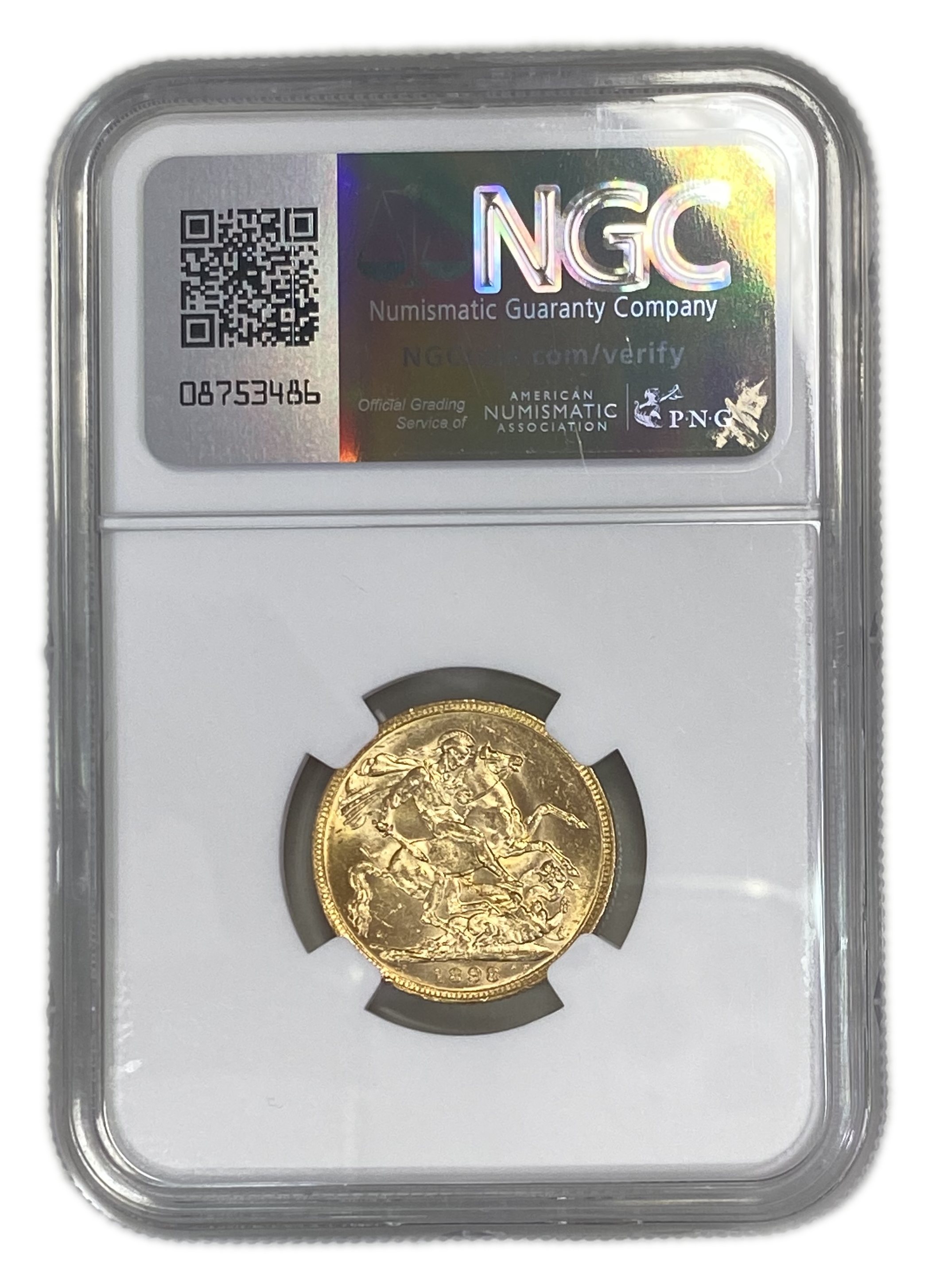 England (Great Britain) – Australia Melbourne – 1 Sovereign 1898 M – Victoria – NGC MS 61 - Gold 917, 7.988g - 1 1