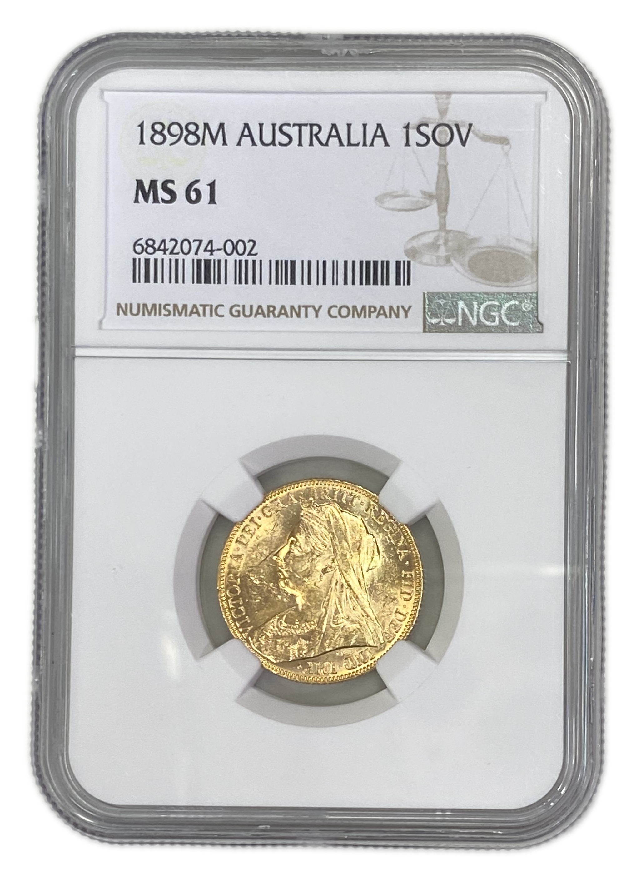 England (Great Britain) – Australia Melbourne – 1 Sovereign 1898 M – Victoria – NGC MS 61 - Gold 917, 7.988g - 1 0