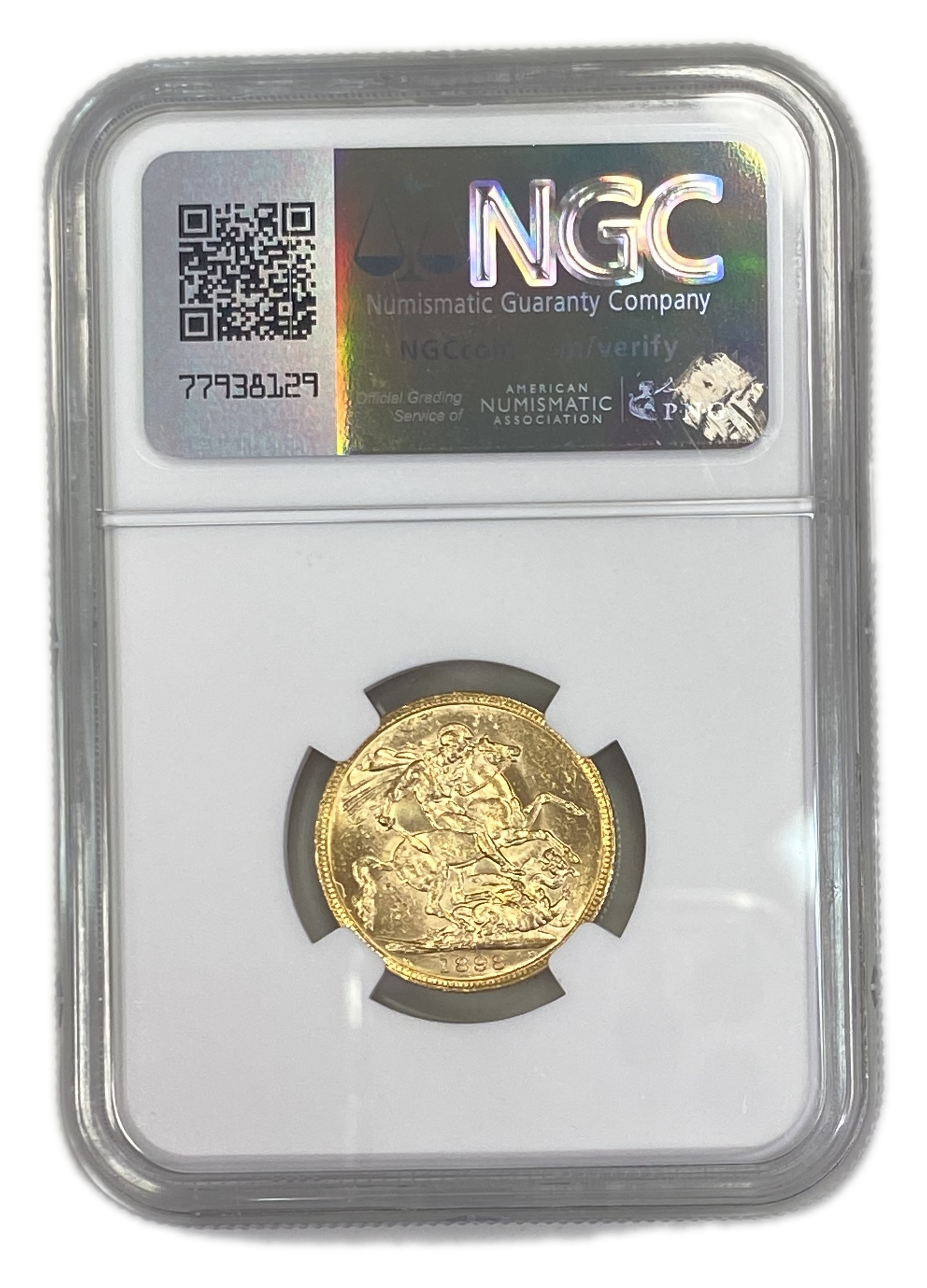 England (Great Britain) – Australia Melbourne – 1 Sovereign 1898 M – Victoria – NGC MS 61 - Gold 917, 7.988g - 1 1