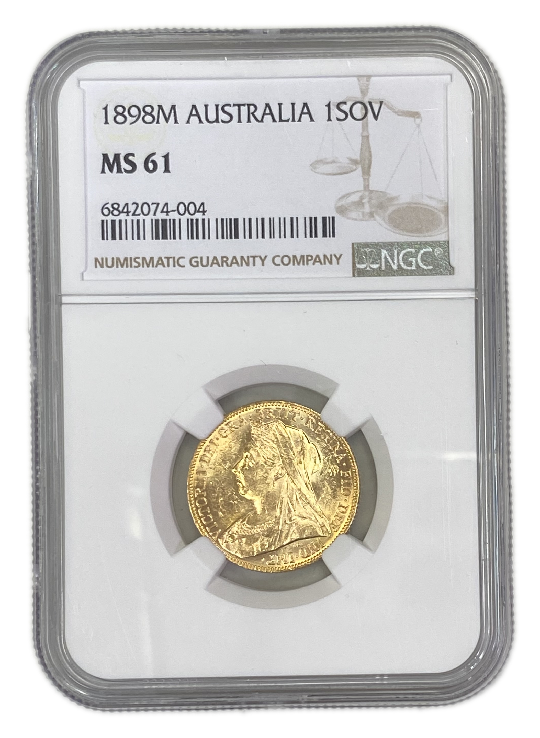 England (Great Britain) – Australia Melbourne – 1 Sovereign 1898 M – Victoria – NGC MS 61 - Gold 917, 7.988g - 1 0