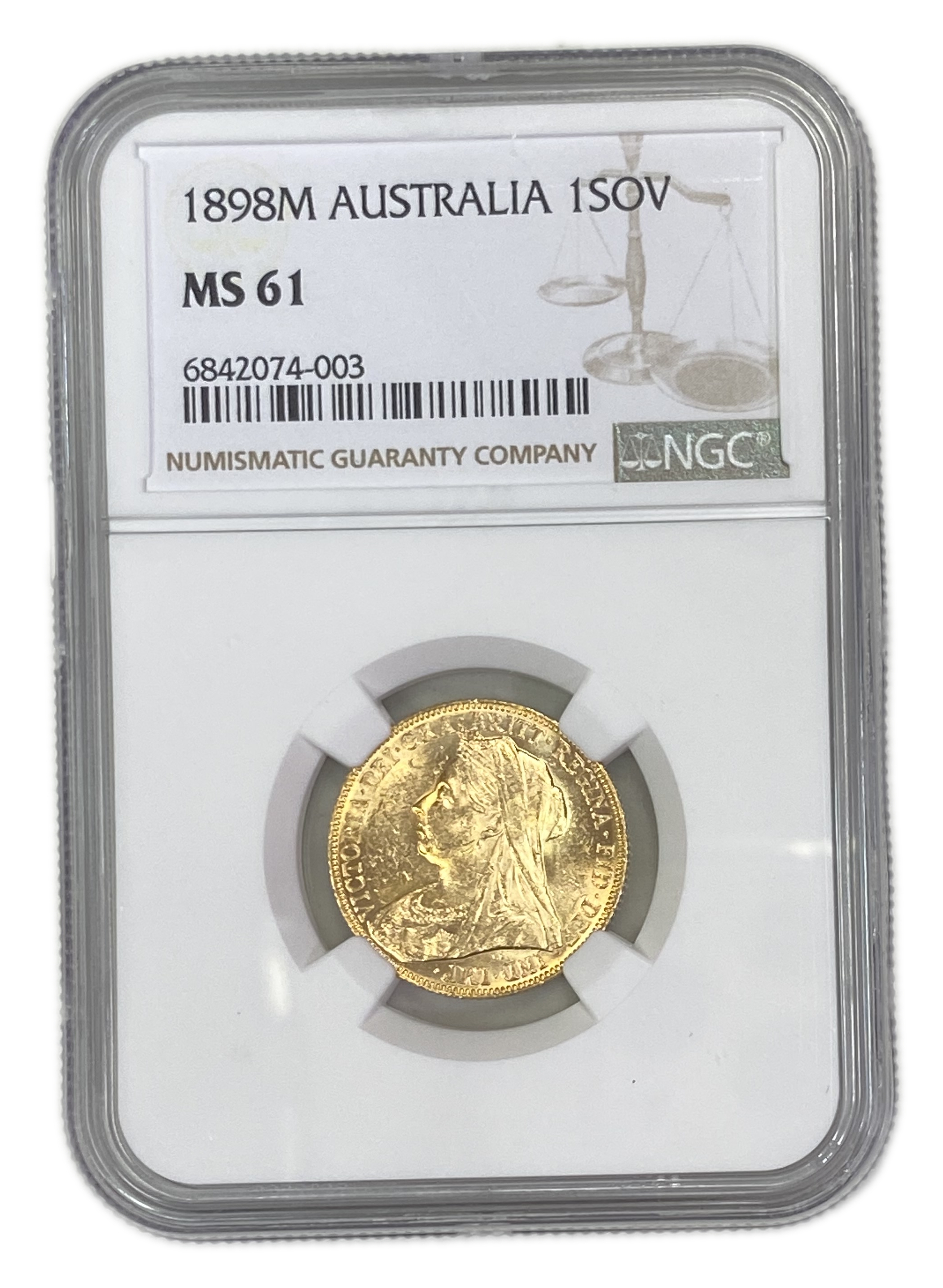 England (Great Britain) – Australia Melbourne – 1 Sovereign 1898 M – Victoria – NGC MS 61 - Gold 917, 7.988g - 1 0