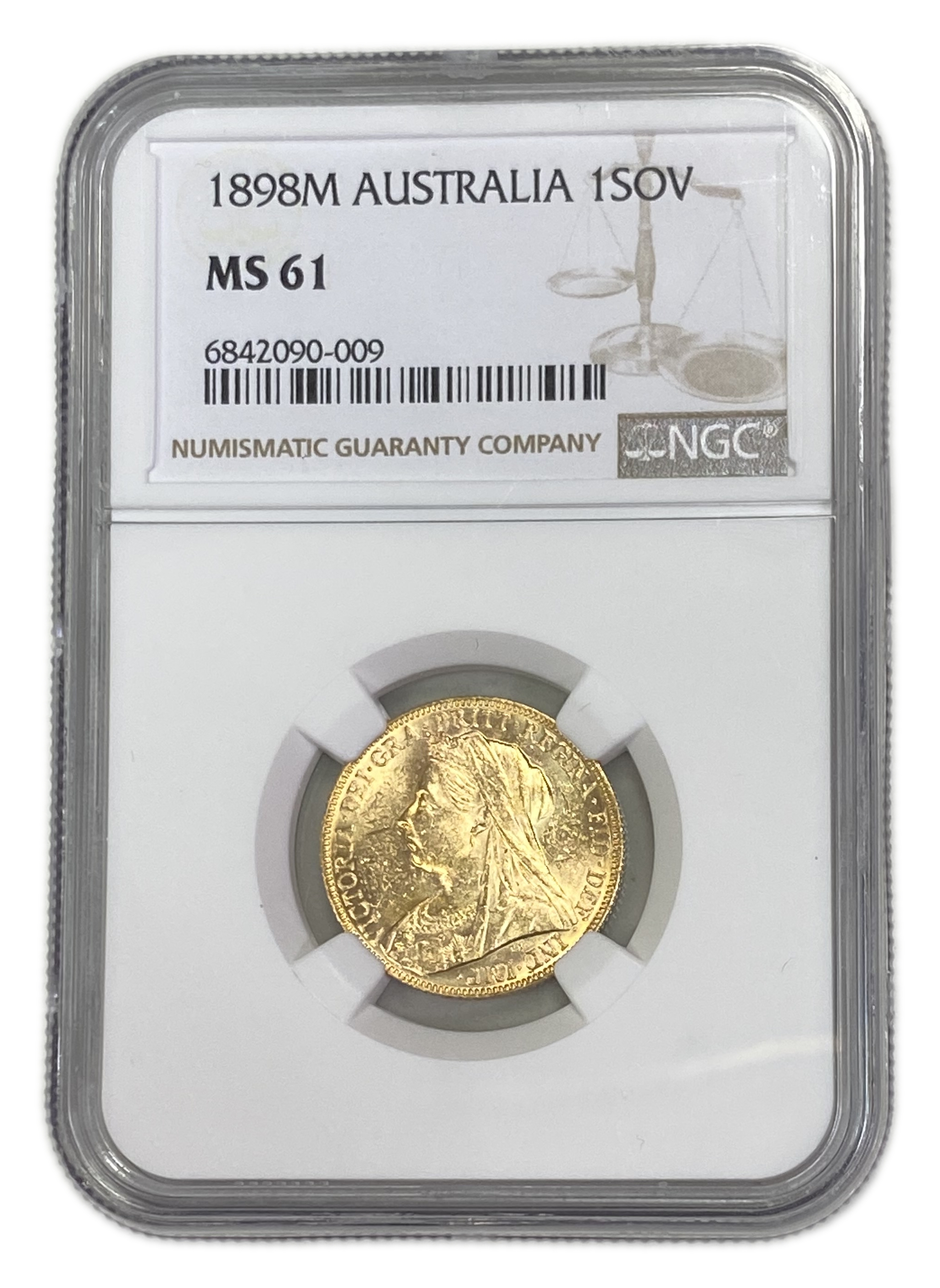 England (Great Britain) – Australia Melbourne – 1 Sovereign 1898 M – Victoria – NGC MS 61 - Gold 917, 7.988g - 1 0