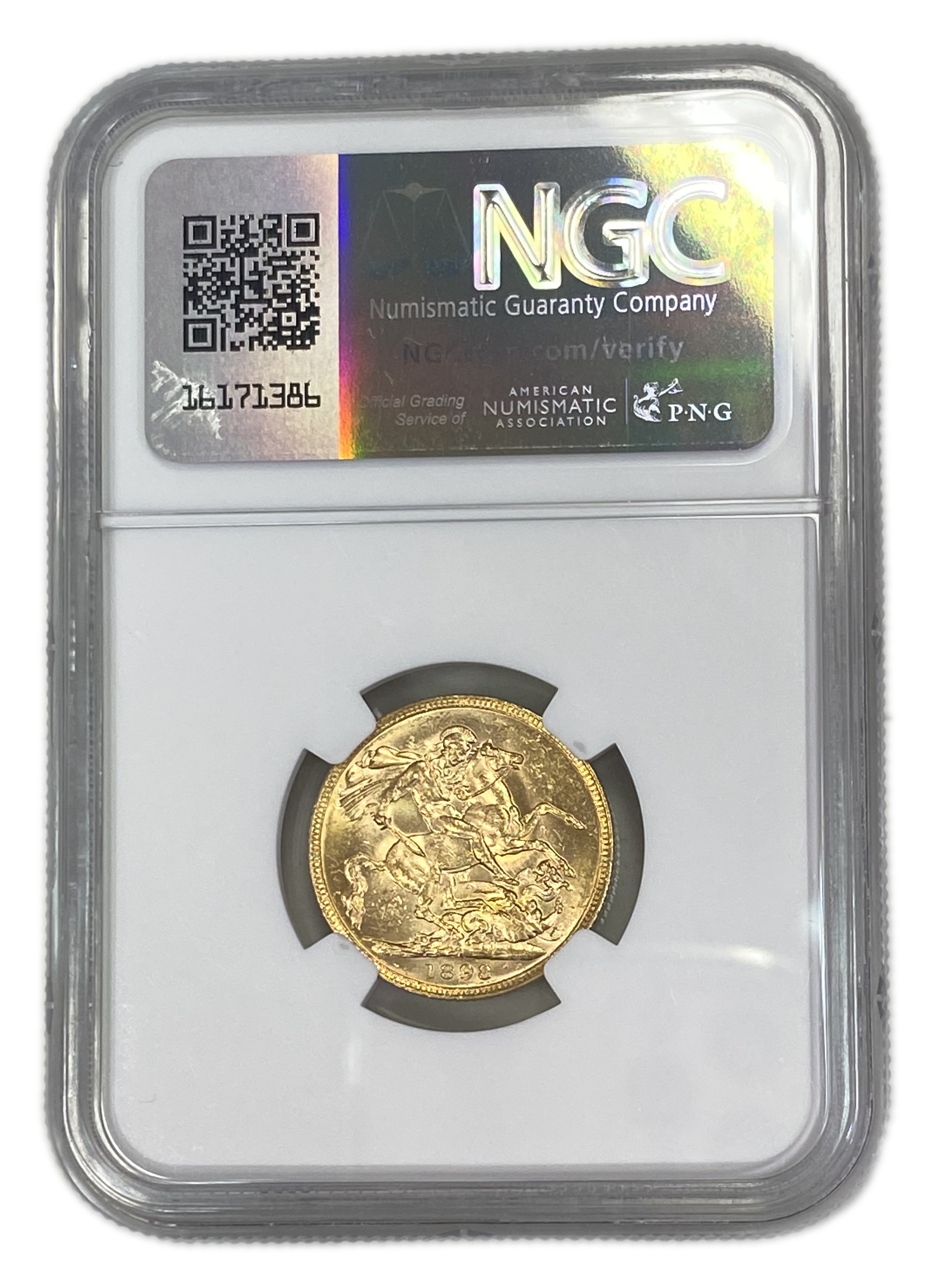 England (Great Britain) – Australia Melbourne – 1 Sovereign 1898 M – Victoria – NGC MS 61 - Gold 917, 7.988g - 1 1
