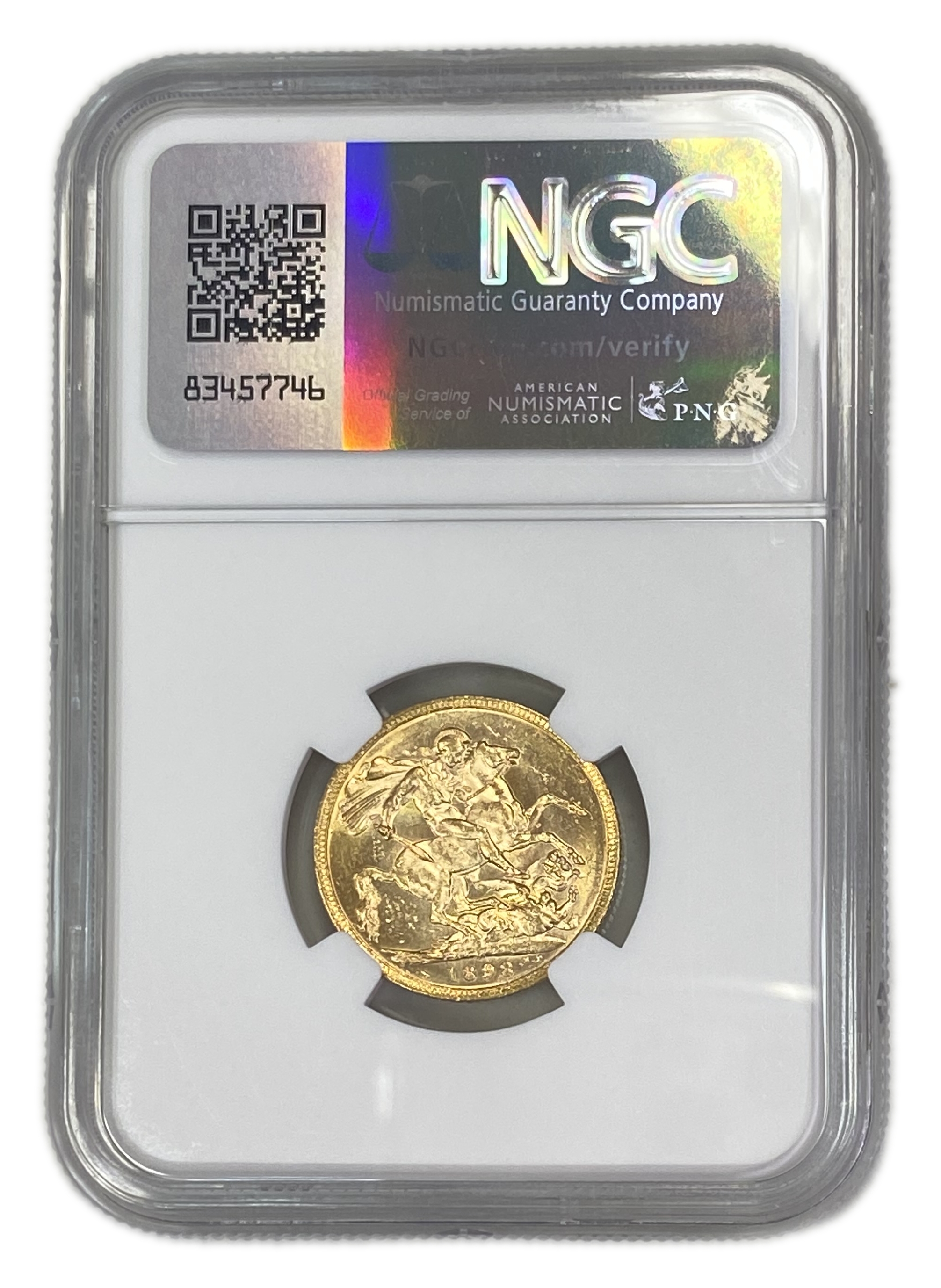 England (Great Britain) – Australia Melbourne – 1 Sovereign 1898 M – Victoria – NGC MS 61 - Gold 917, 7.988g - 1 1