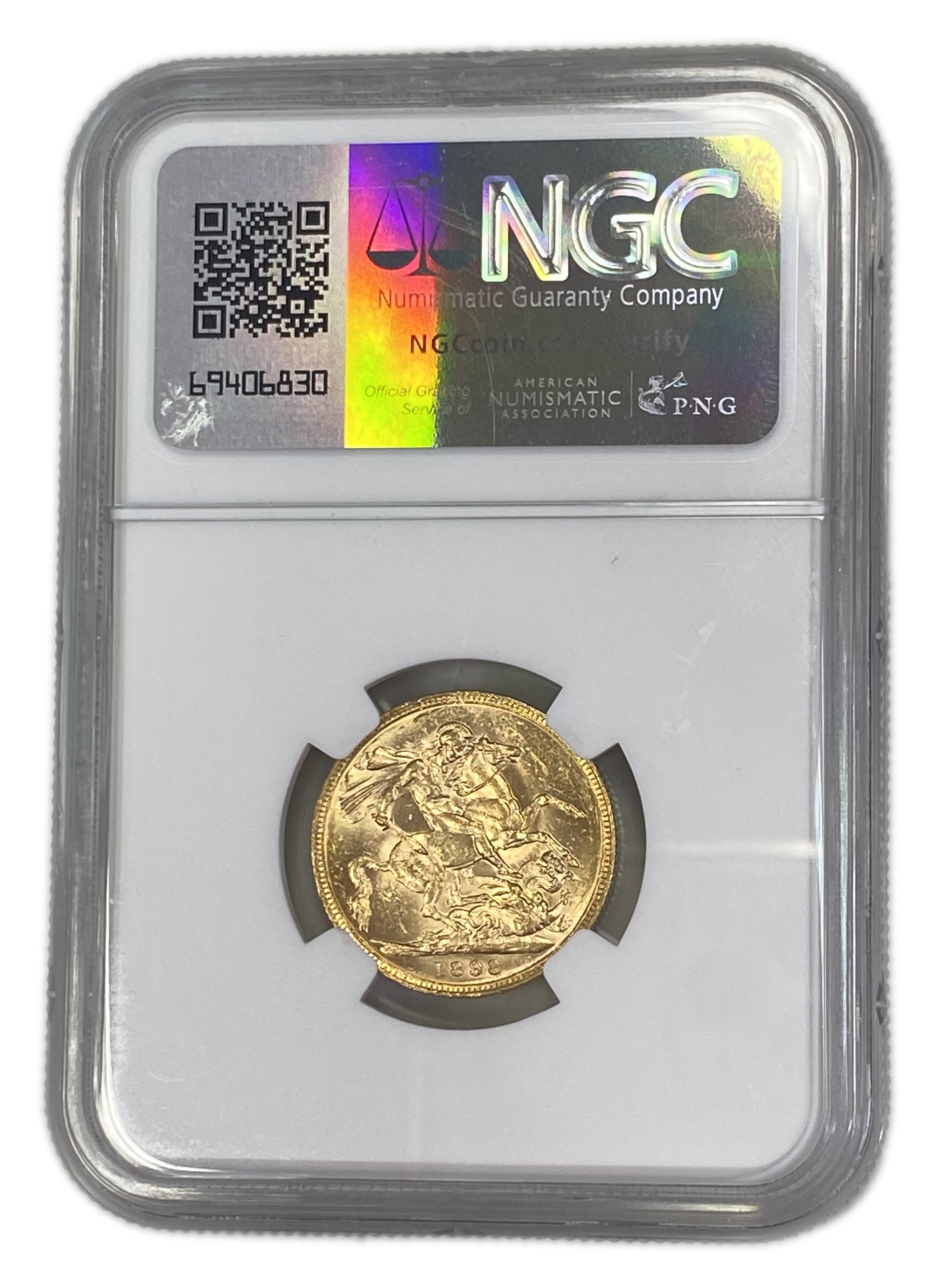 England (Great Britain) – Australia Melbourne – 1 Sovereign 1898 M – Victoria – NGC MS 61 - Gold 917, 7.988g - 1 1