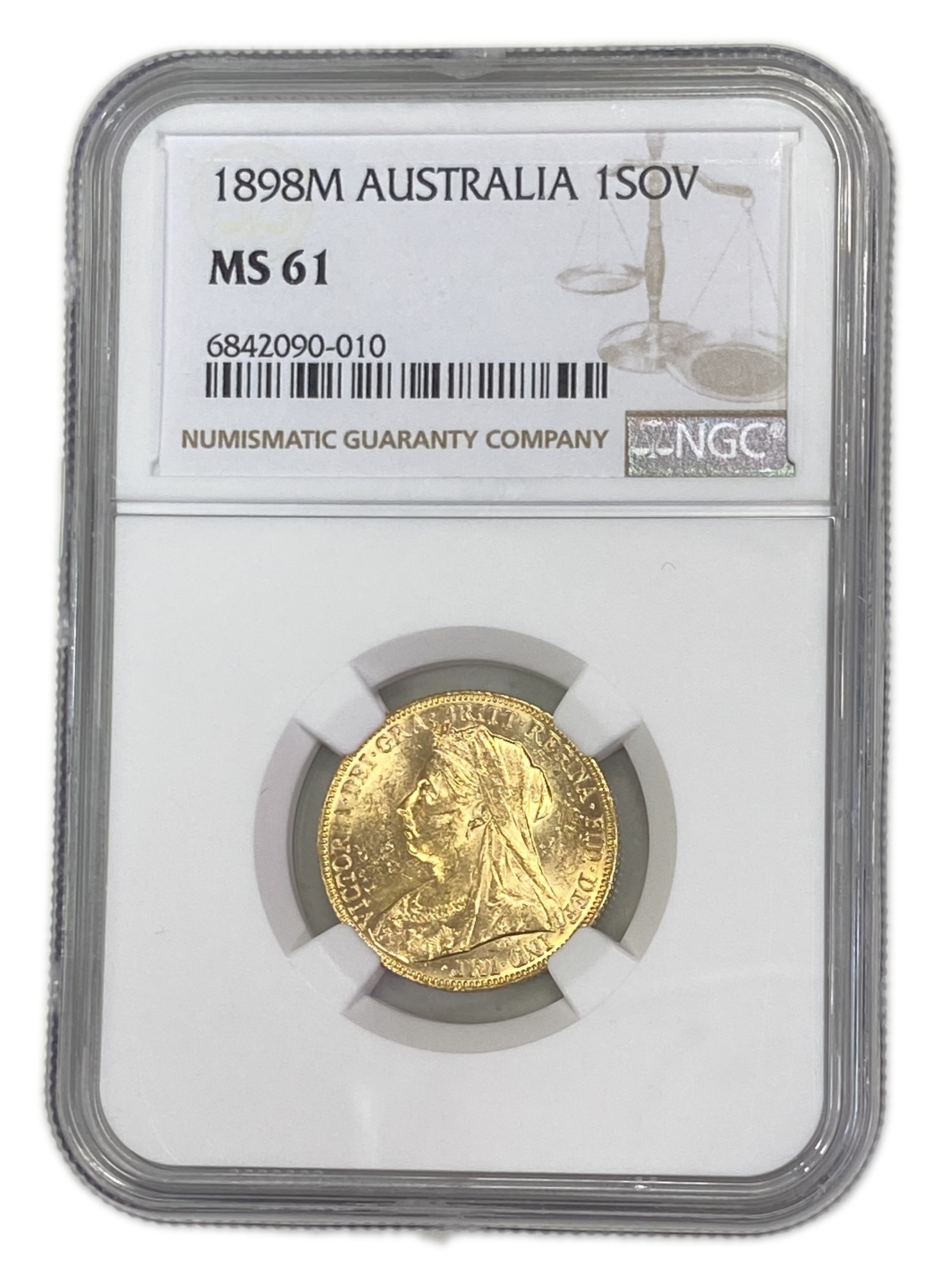 England (Great Britain) – Australia Melbourne – 1 Sovereign 1898 M – Victoria – NGC MS 61 - Gold 917, 7.988g - 1 0