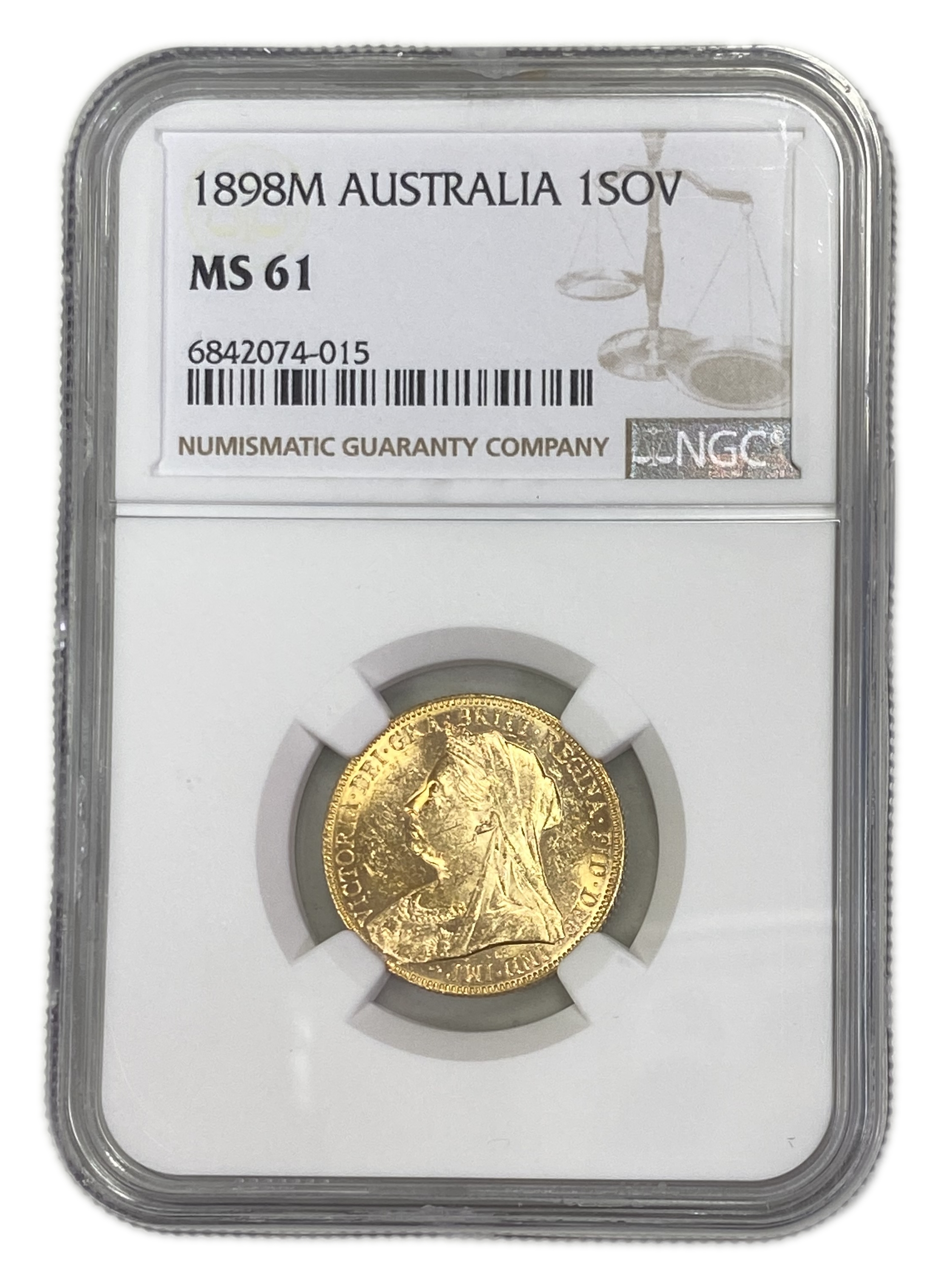 England (Great Britain) – Australia Melbourne – 1 Sovereign 1898 M – Victoria – NGC MS 61 - Gold 917, 7.988g - 1 0