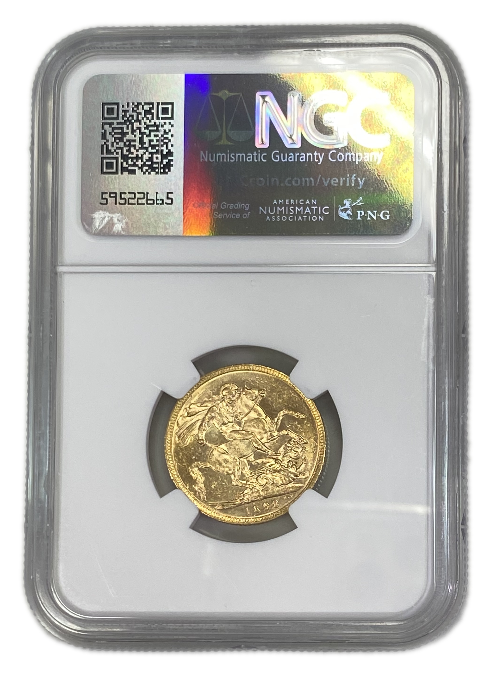England (Great Britain) – Australia Melbourne – 1 Sovereign 1898 M – Victoria – NGC MS 61 - Gold 917, 7.988g - 1 1