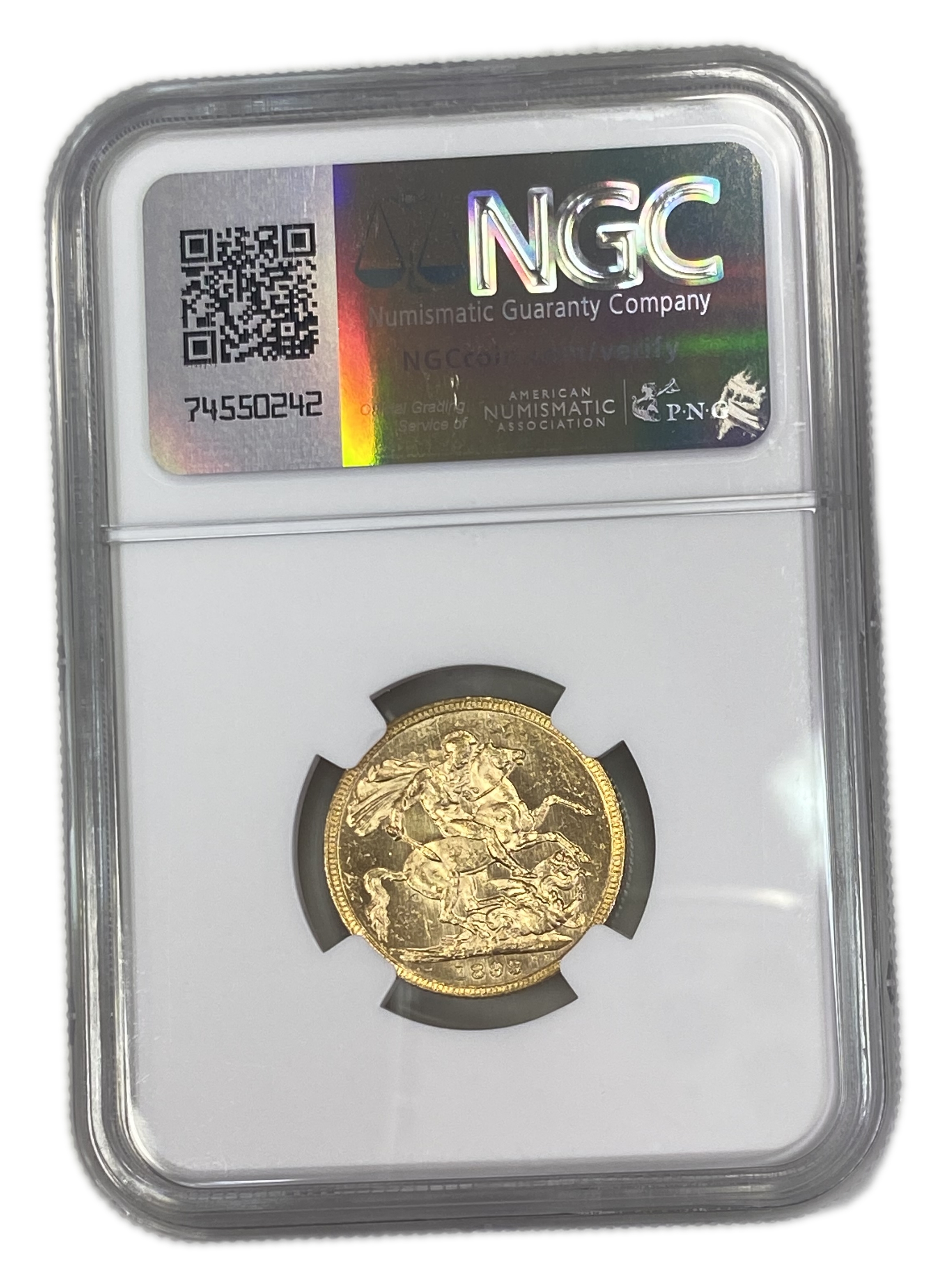 England (Great Britain) – Australia Melbourne – 1 Sovereign 1898 M – Victoria – NGC MS 60 - Gold 917, 7.988g - 1 1