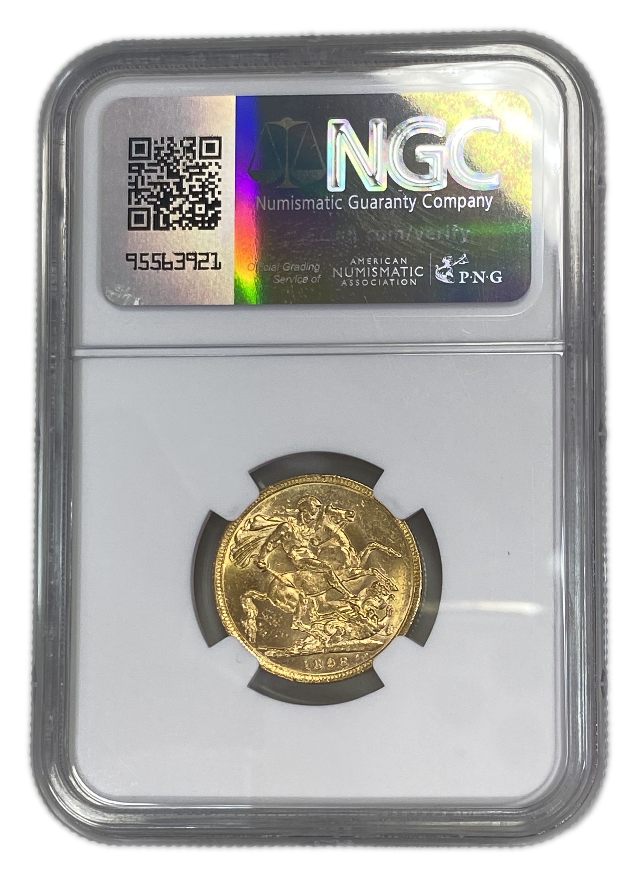 England (Great Britain) – Australia Melbourne – 1 Sovereign 1898 M – Victoria – NGC MS 60 - Gold 917, 7.988g - 1 1
