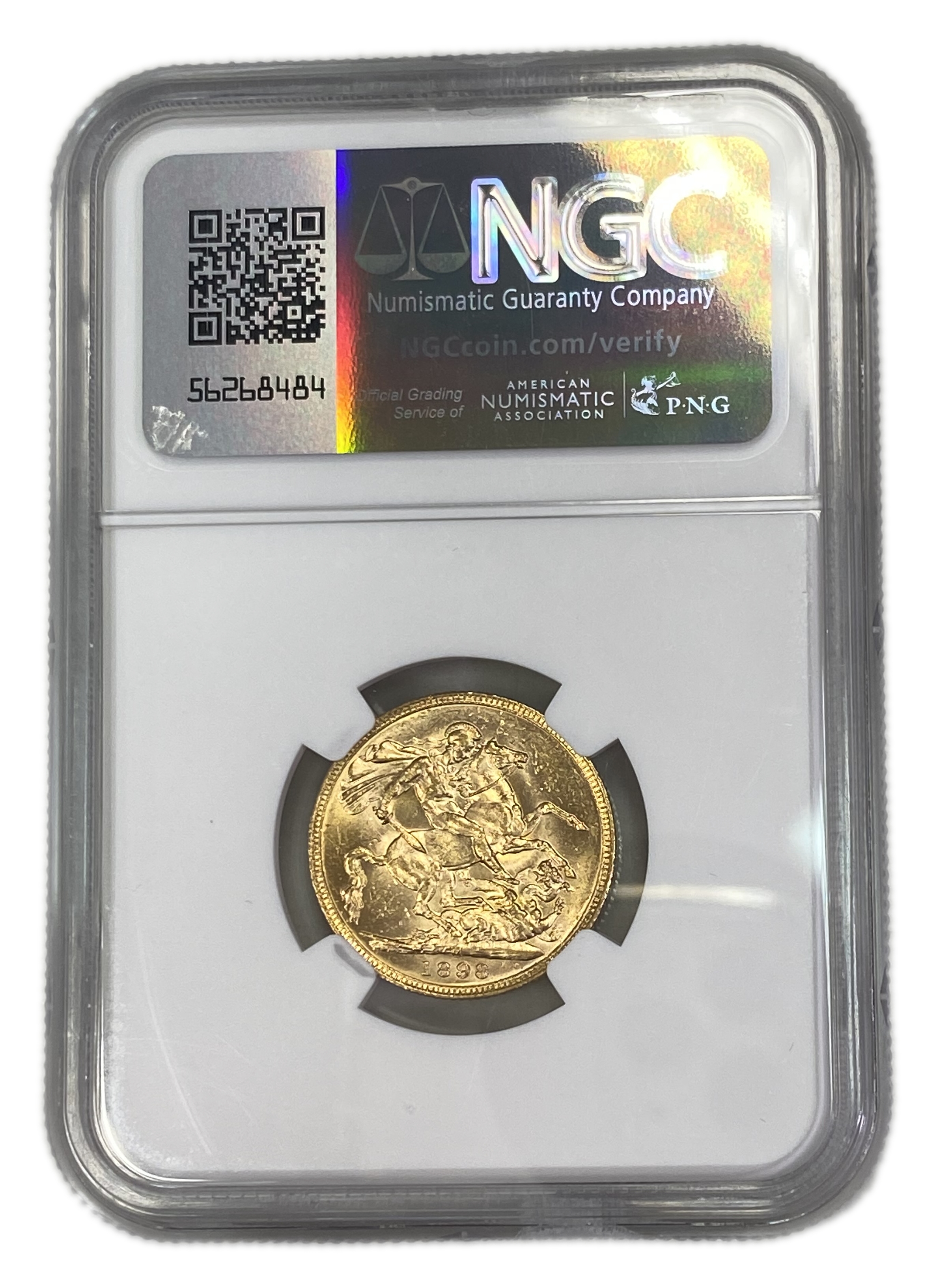 England (Great Britain) – Australia Melbourne – 1 Sovereign 1898 M – Victoria – NGC MS 60 - Gold 917, 7.988g - 1 1