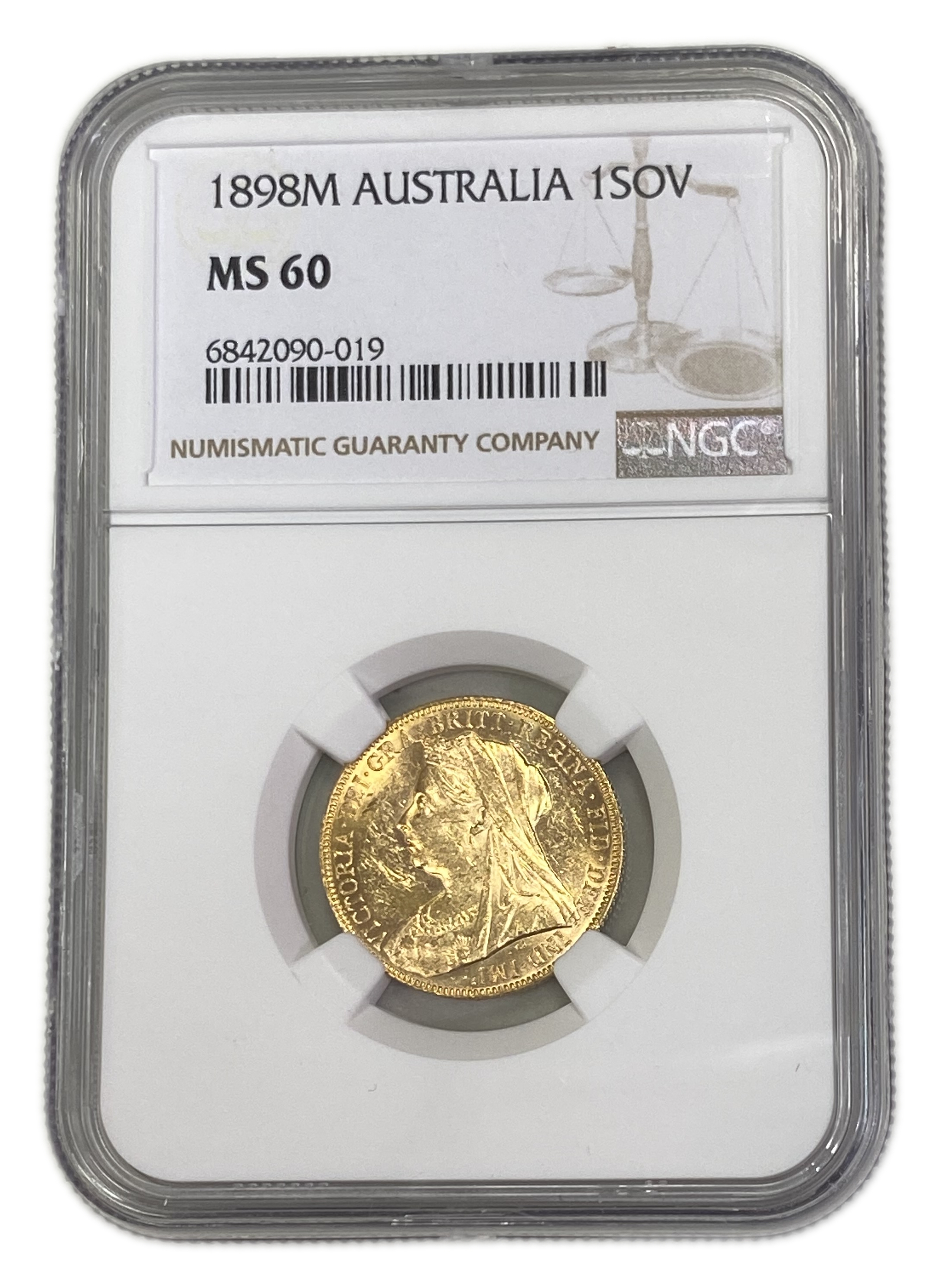 England (Great Britain) – Australia Melbourne – 1 Sovereign 1898 M – Victoria – NGC MS 60 - Gold 917, 7.988g - 1 0