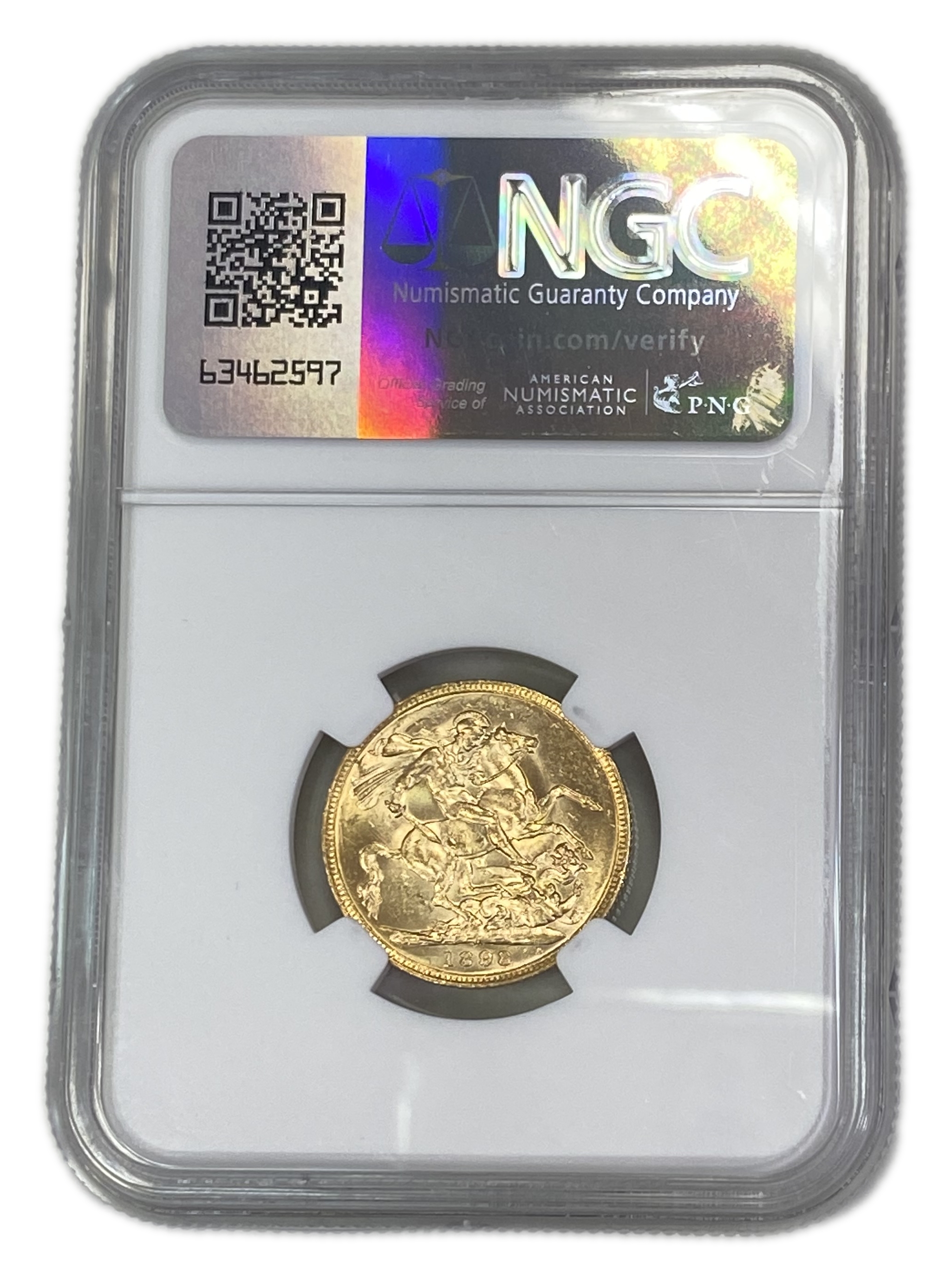 England (Great Britain) – Australia Melbourne – 1 Sovereign 1898 M – Victoria – NGC MS 60 - Gold 917, 7.988g - 1 1