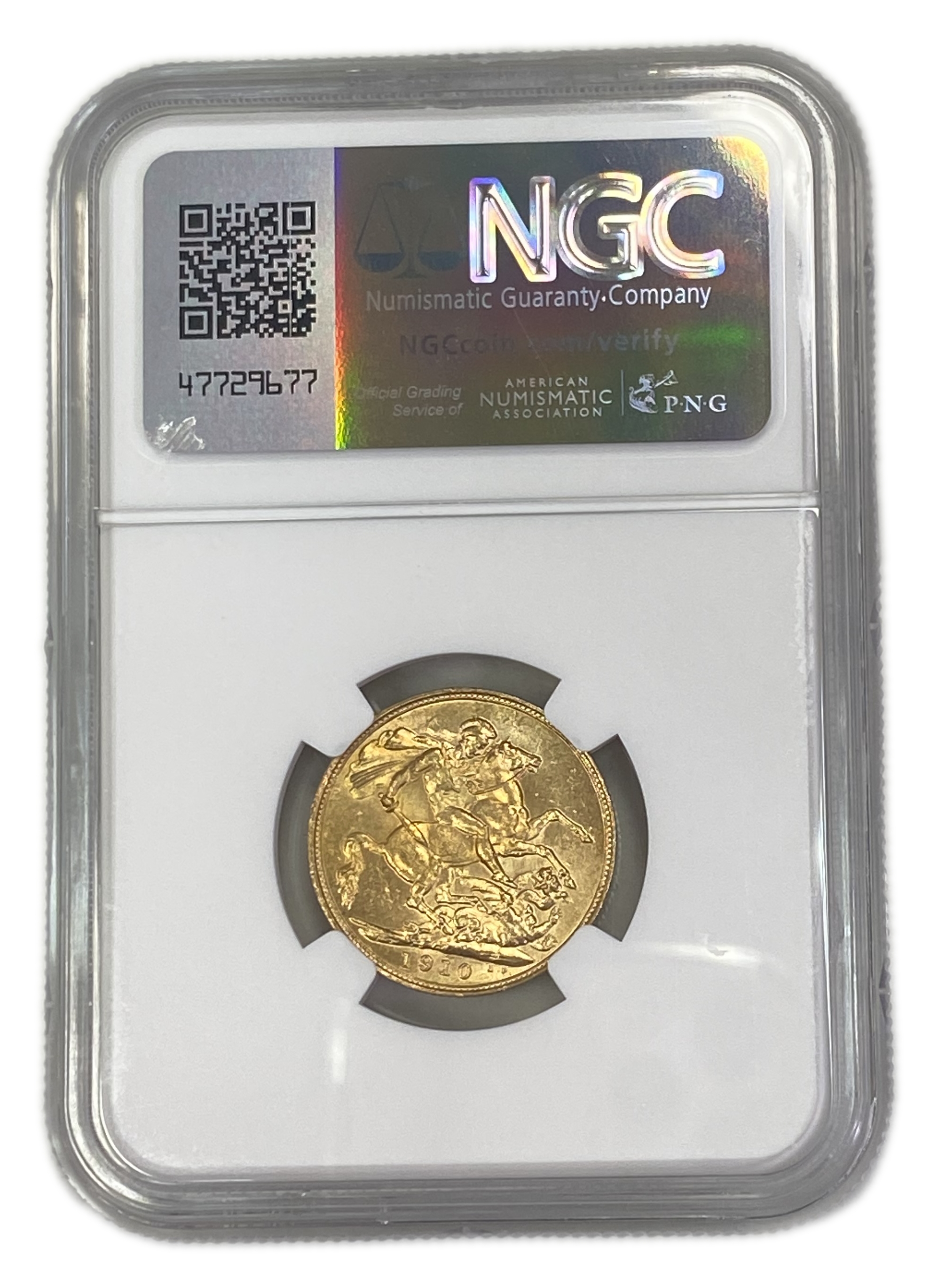 England (Great Britain) – Australia Sydney – 1 Sovereign 1910 S – Edward VII – NGC MS 62 - Gold 917, 7.988g - 1 1