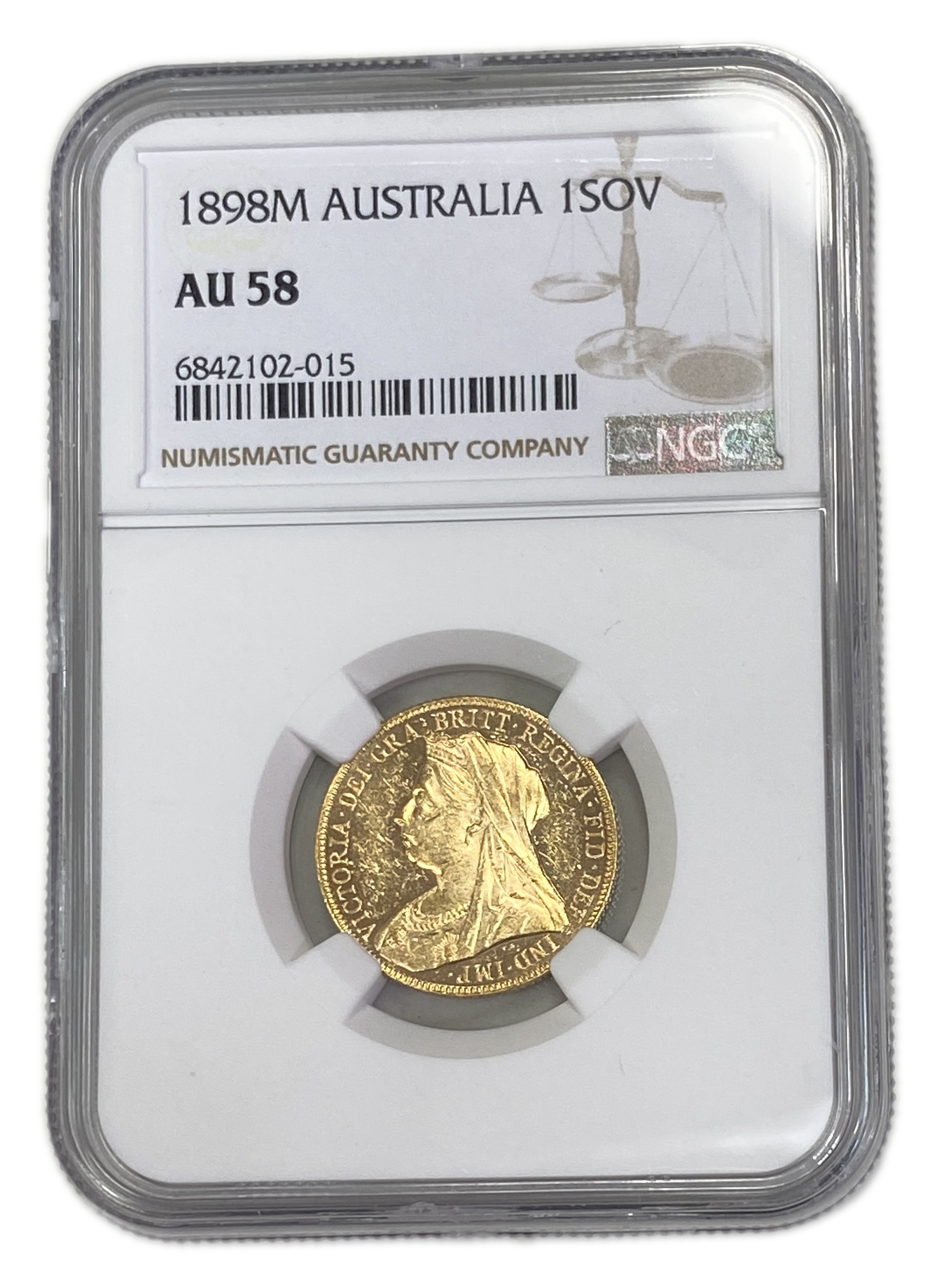 England (Great Britain) – Australia Melbourne – 1 Sovereign 1898 M – Victoria – NGC AU 58 - Gold 917, 7.988g - 1 0