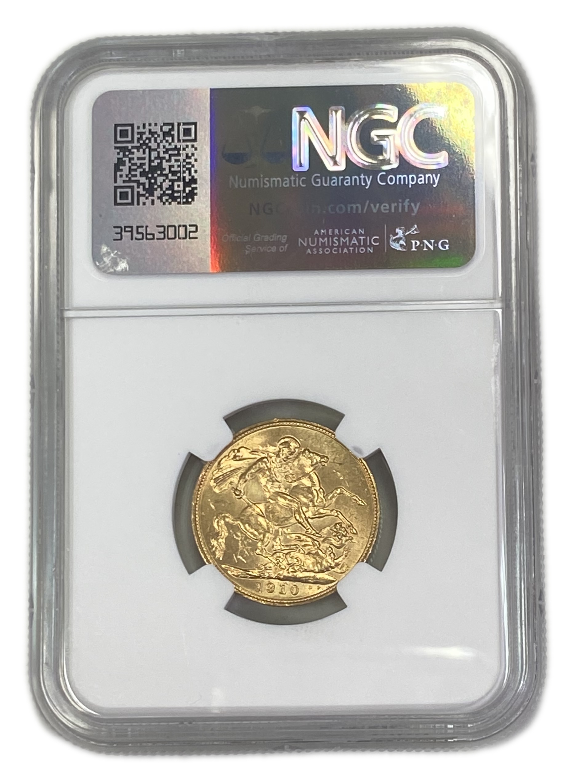 England (Great Britain) – Australia Sydney – 1 Sovereign 1910 S – Edward VII – NGC MS 62 - Gold 917, 7.988g - 1 1