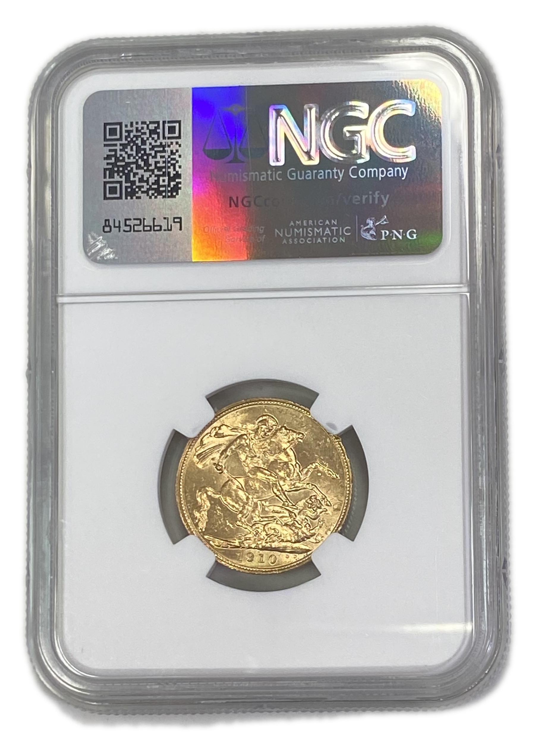 England (Great Britain) – Australia Sydney – 1 Sovereign 1910 S – Edward VII – NGC MS 62 - Gold 917, 7.988g - 1 1