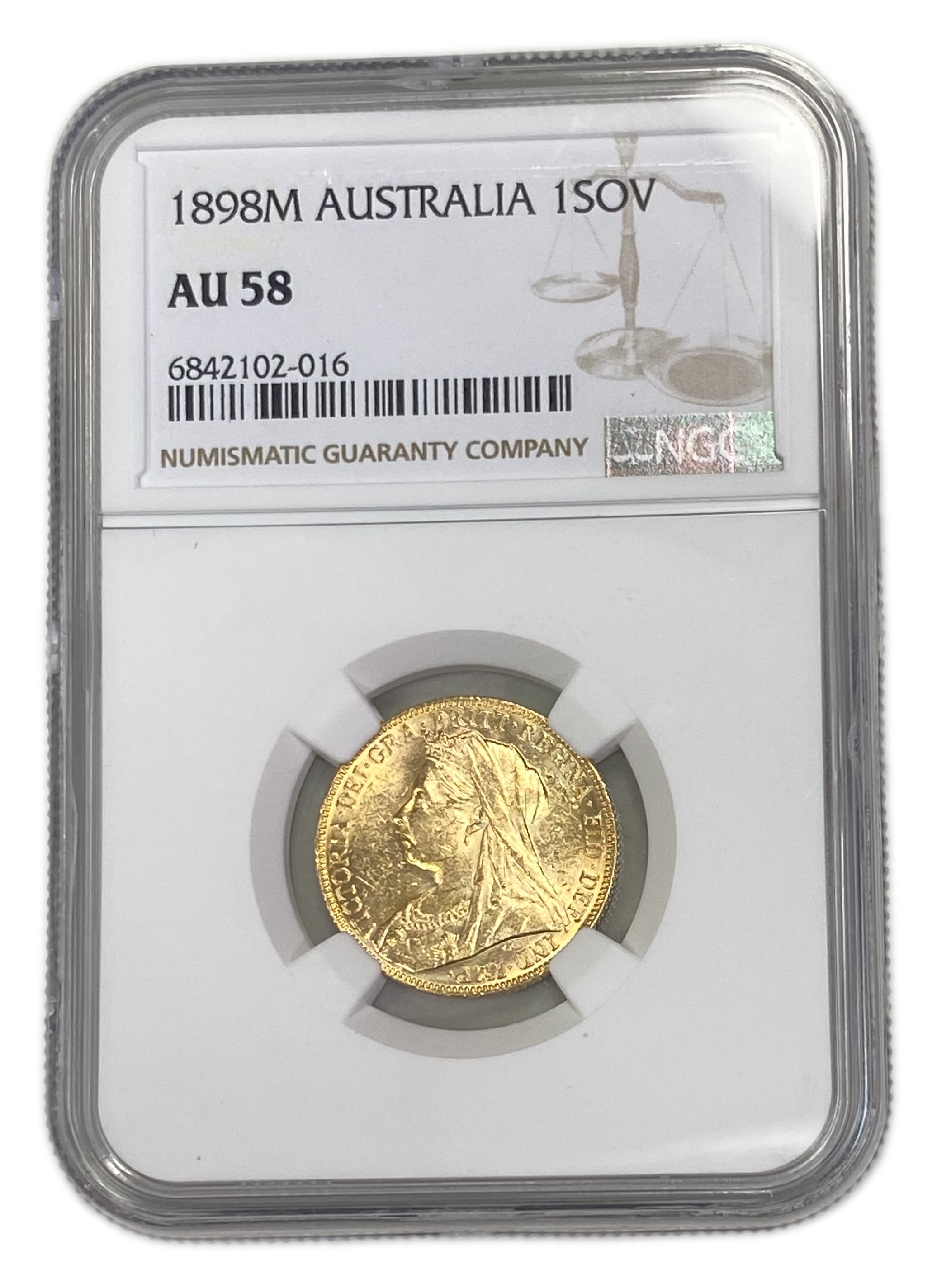 England (Great Britain) – Australia Melbourne – 1 Sovereign 1898 M – Victoria – NGC AU 58 - Gold 917, 7.988g - 1 0