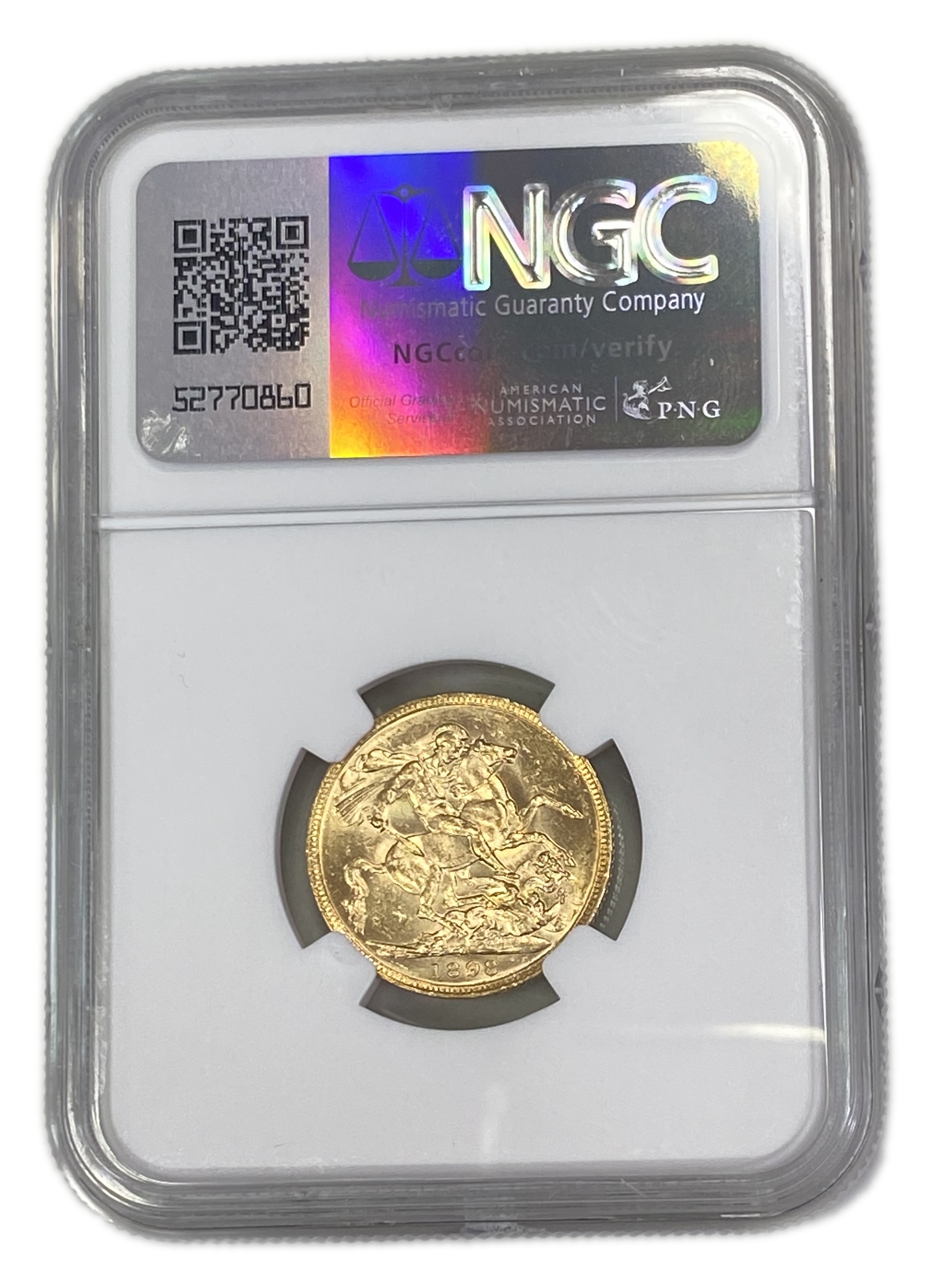 England (Great Britain) – Australia Melbourne – 1 Sovereign 1898 M – Victoria – NGC AU 58 - Gold 917, 7.988g - 1 1