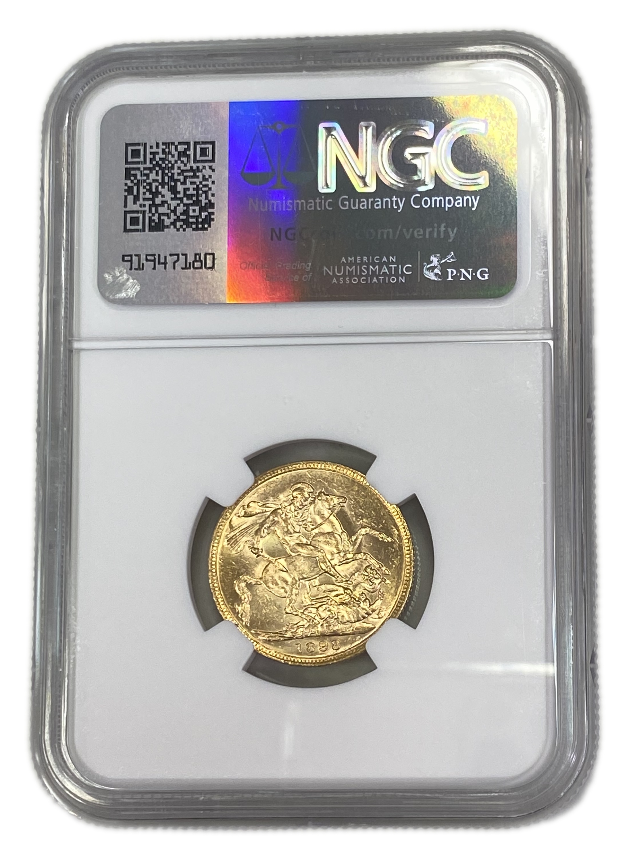 England (Great Britain) – Australia Melbourne – 1 Sovereign 1898 M – Victoria – NGC AU 58 - Gold 917, 7.988g - 1 1