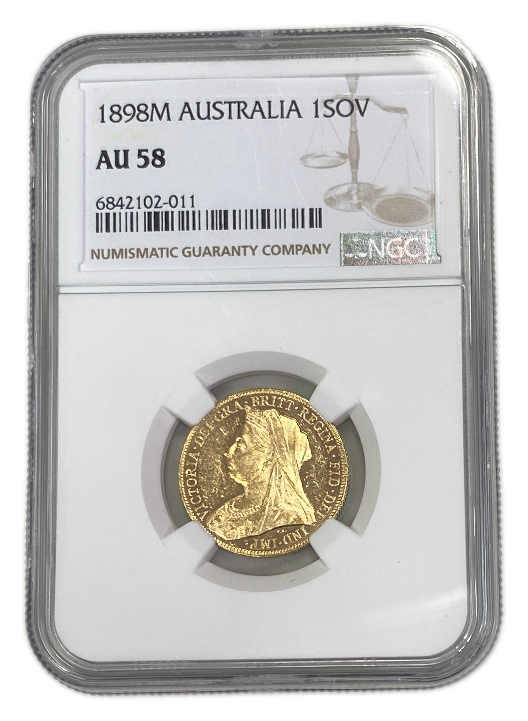 England (Great Britain) – Australia Melbourne – 1 Sovereign 1898 M – Victoria – NGC AU 58 - Gold 917, 7.988g - 1 0