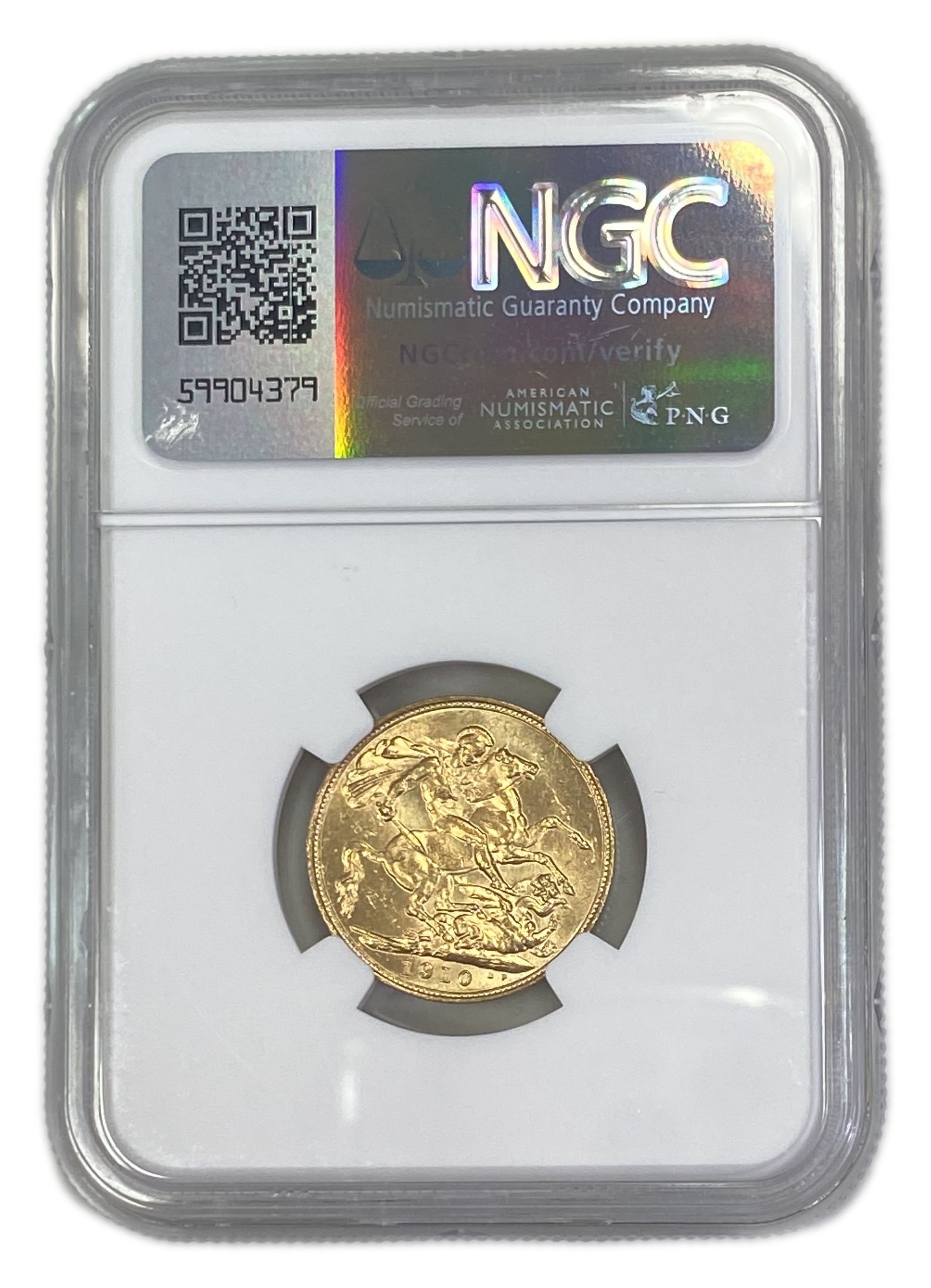 England (Great Britain) – Australia Sydney – 1 Sovereign 1910 S – Edward VII – NGC MS 61 - Gold 917, 7.988g - 1 1