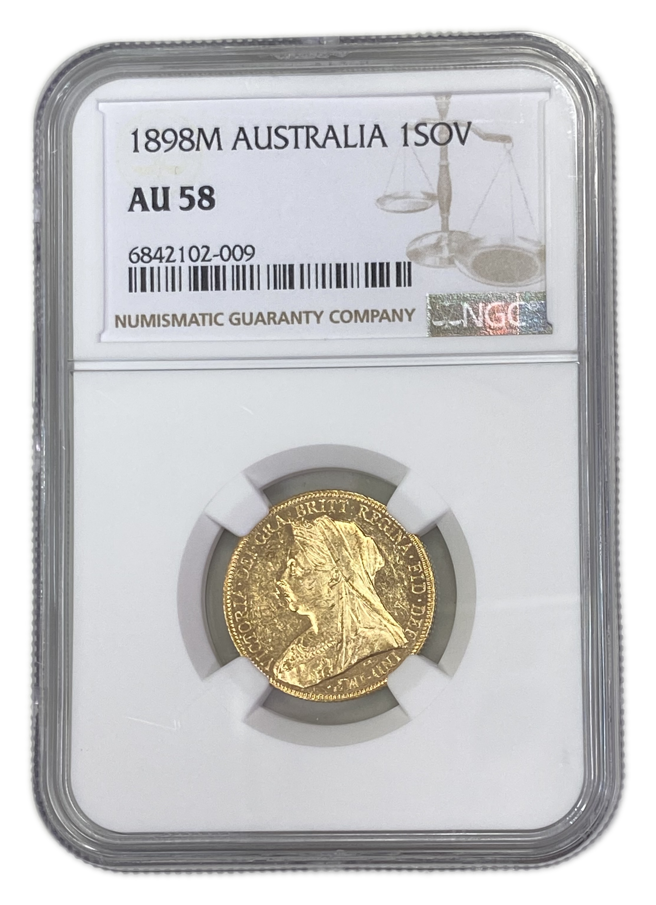 England (Great Britain) – Australia Melbourne – 1 Sovereign 1898 M – Victoria – NGC AU 58 - Gold 917, 7.988g - 1 0