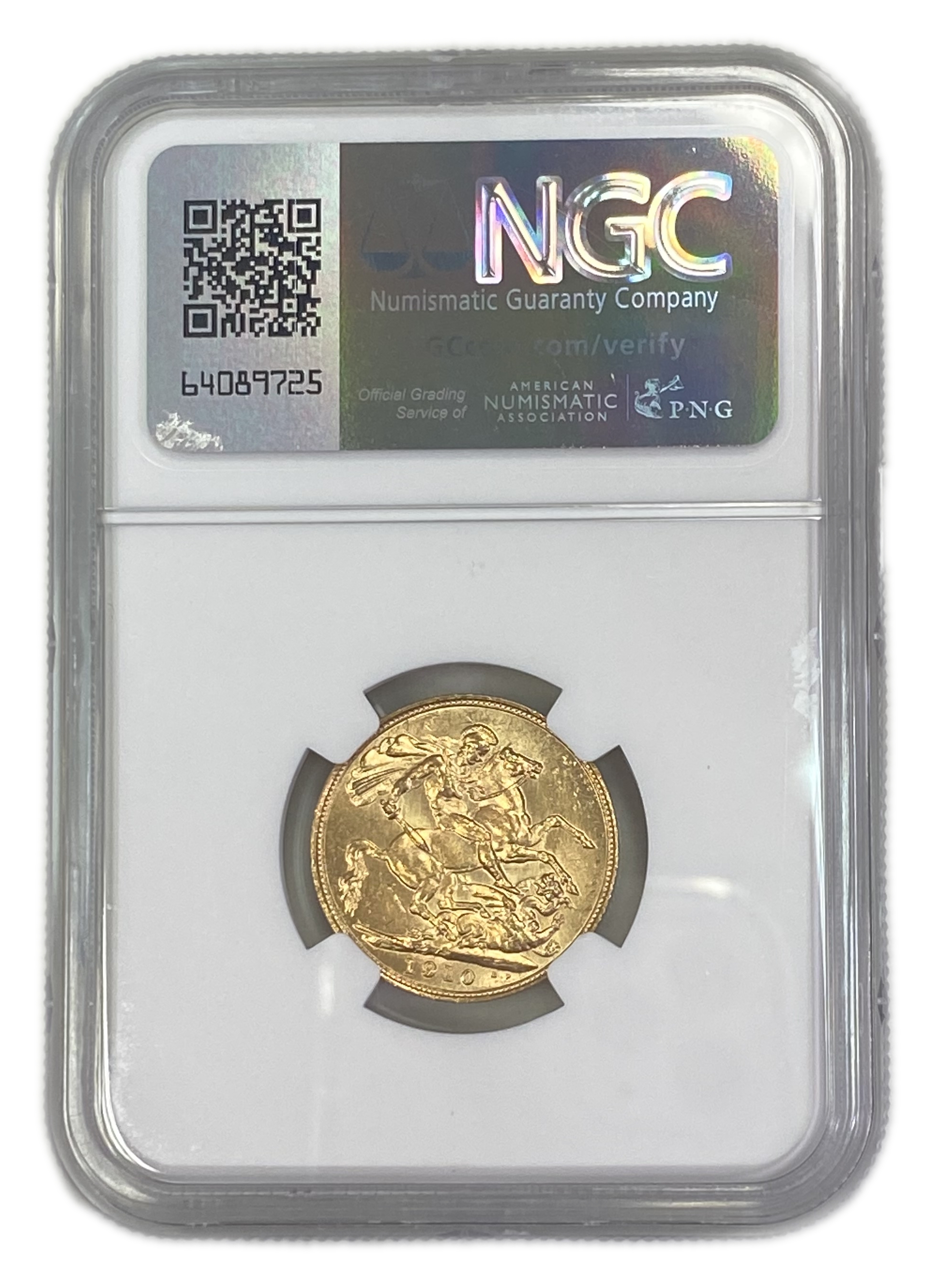 England (Great Britain) – Australia Sydney – 1 Sovereign 1910 S – Edward VII – NGC MS 61 - Gold 917, 7.988g - 1 1