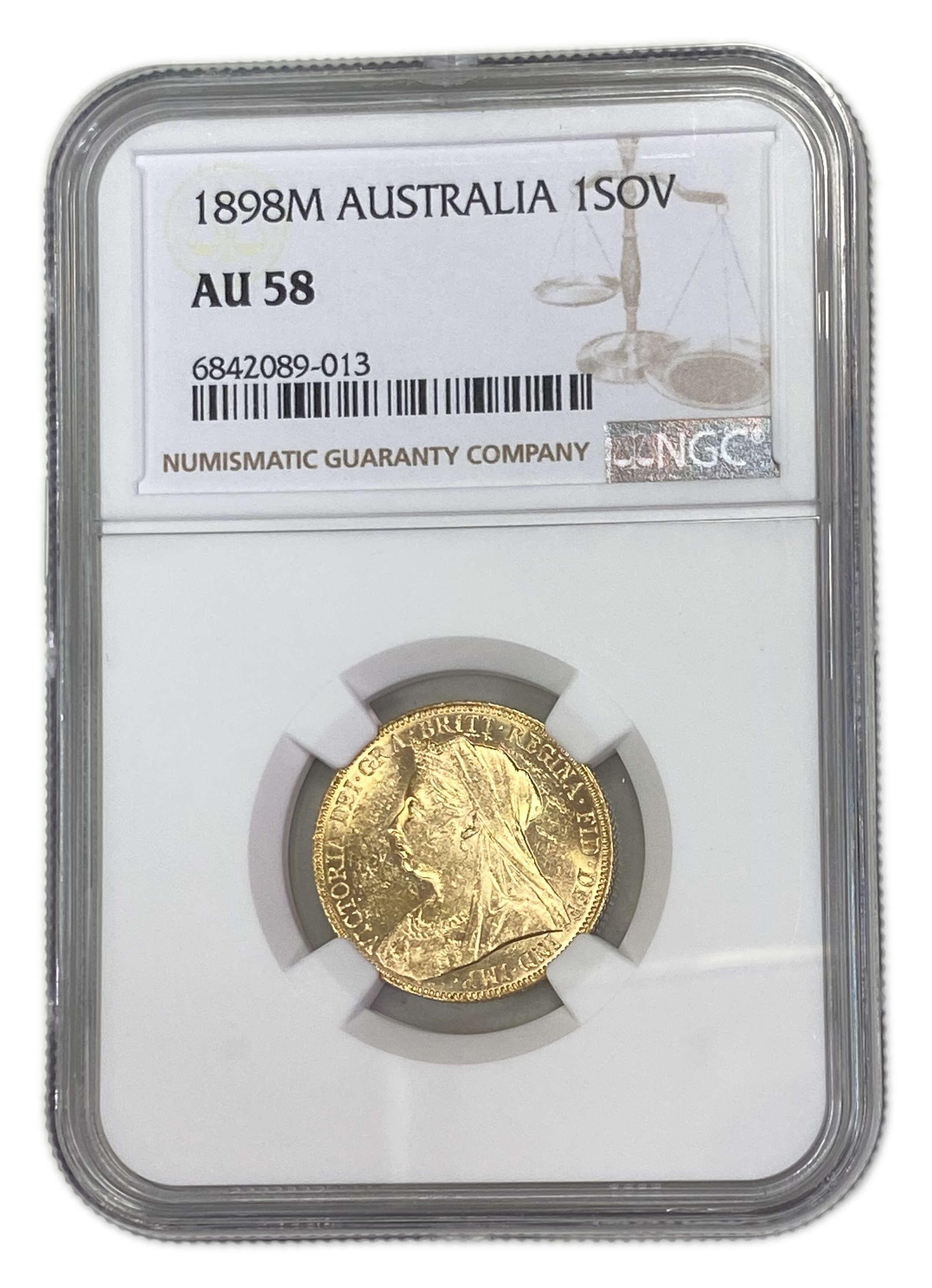 England (Great Britain) – Australia Melbourne – 1 Sovereign 1898 M – Victoria – NGC AU 58 - Gold 917, 7.988g - 1 0