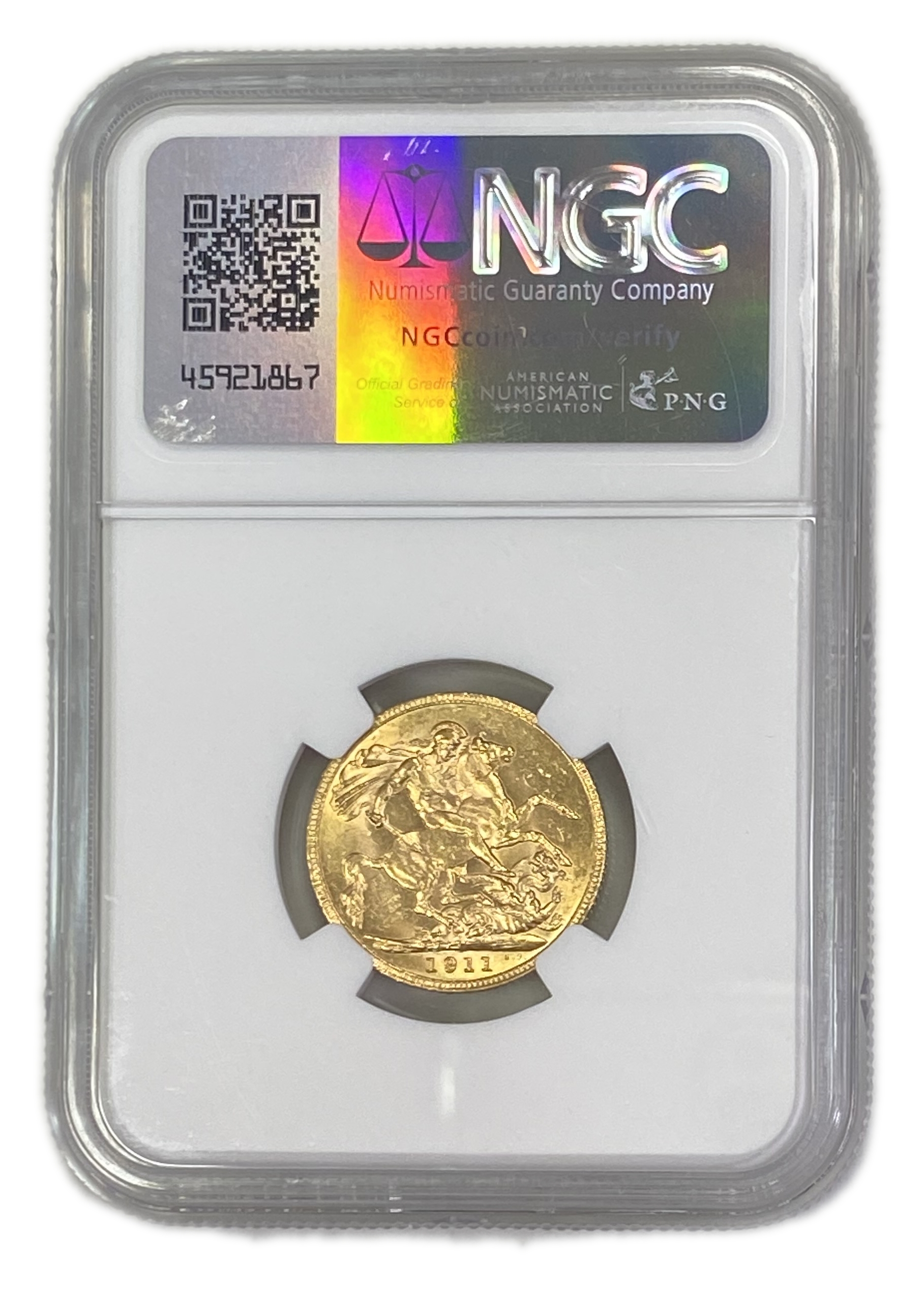 England (Great Britain) – 1 Sovereign 1911 – Edward VII – NGC AU 58 - Gold 917, 7.988g - 1 1