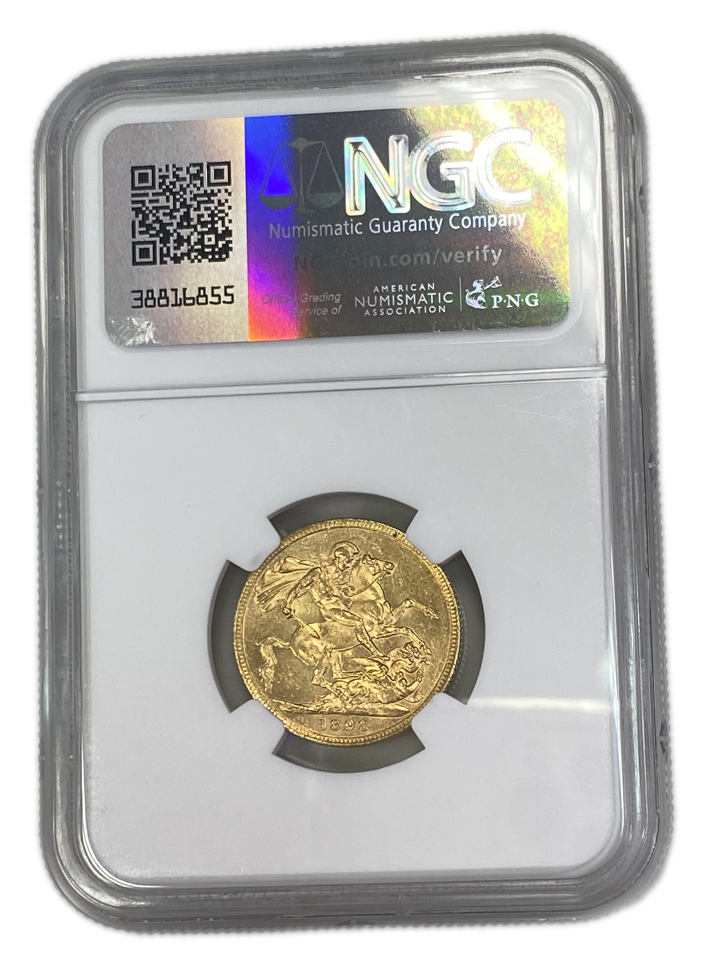 England (Great Britain) – Australia Melbourne – 1 Sovereign 1898 M – Victoria – NGC AU 58 - Gold 917, 7.988g - 1 1